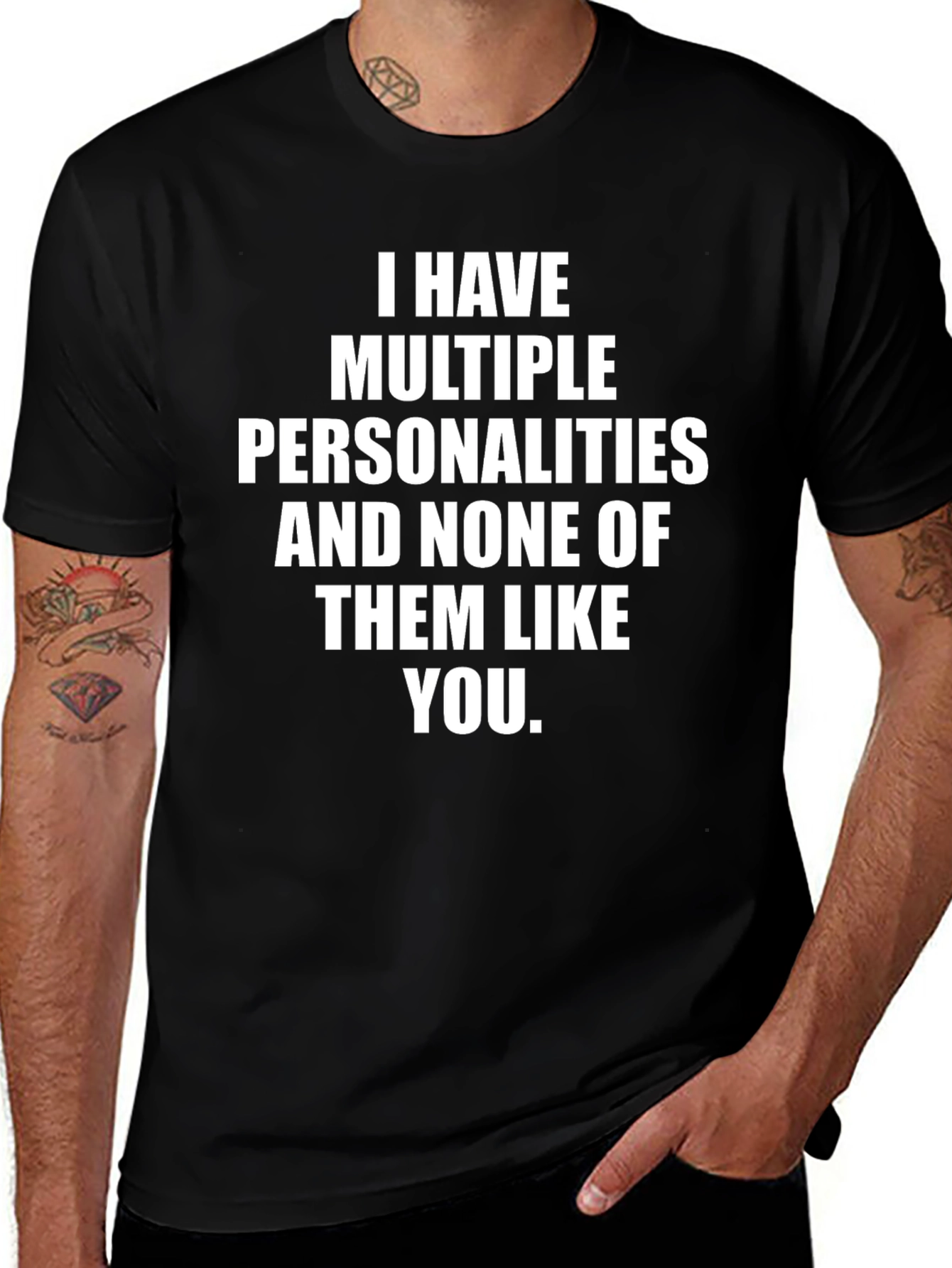 Multiple Personalities Funny Graphic Tee