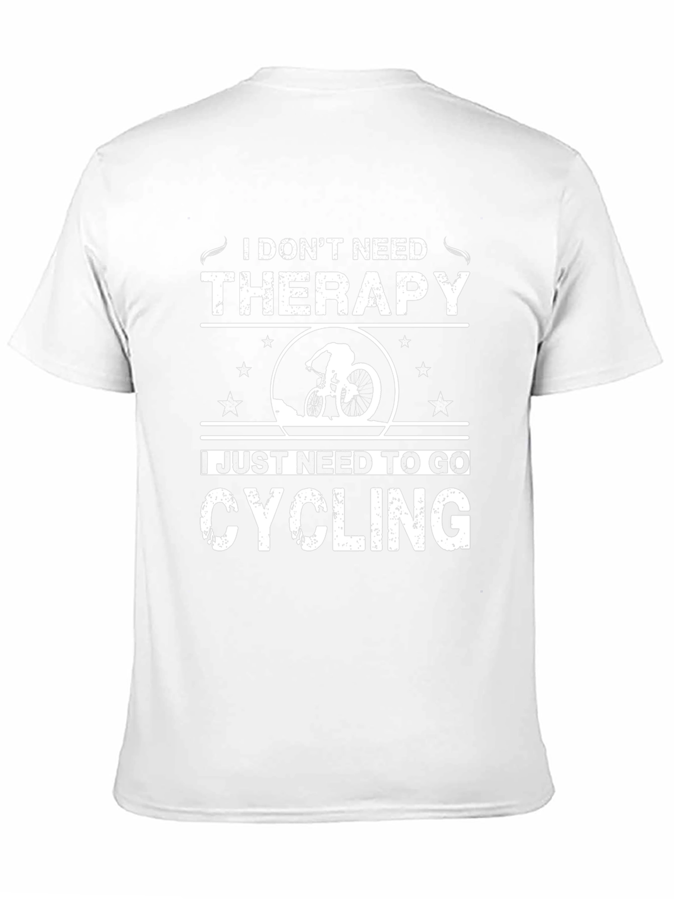 Cycling Therapy T-Shirt - Black Cotton Blend