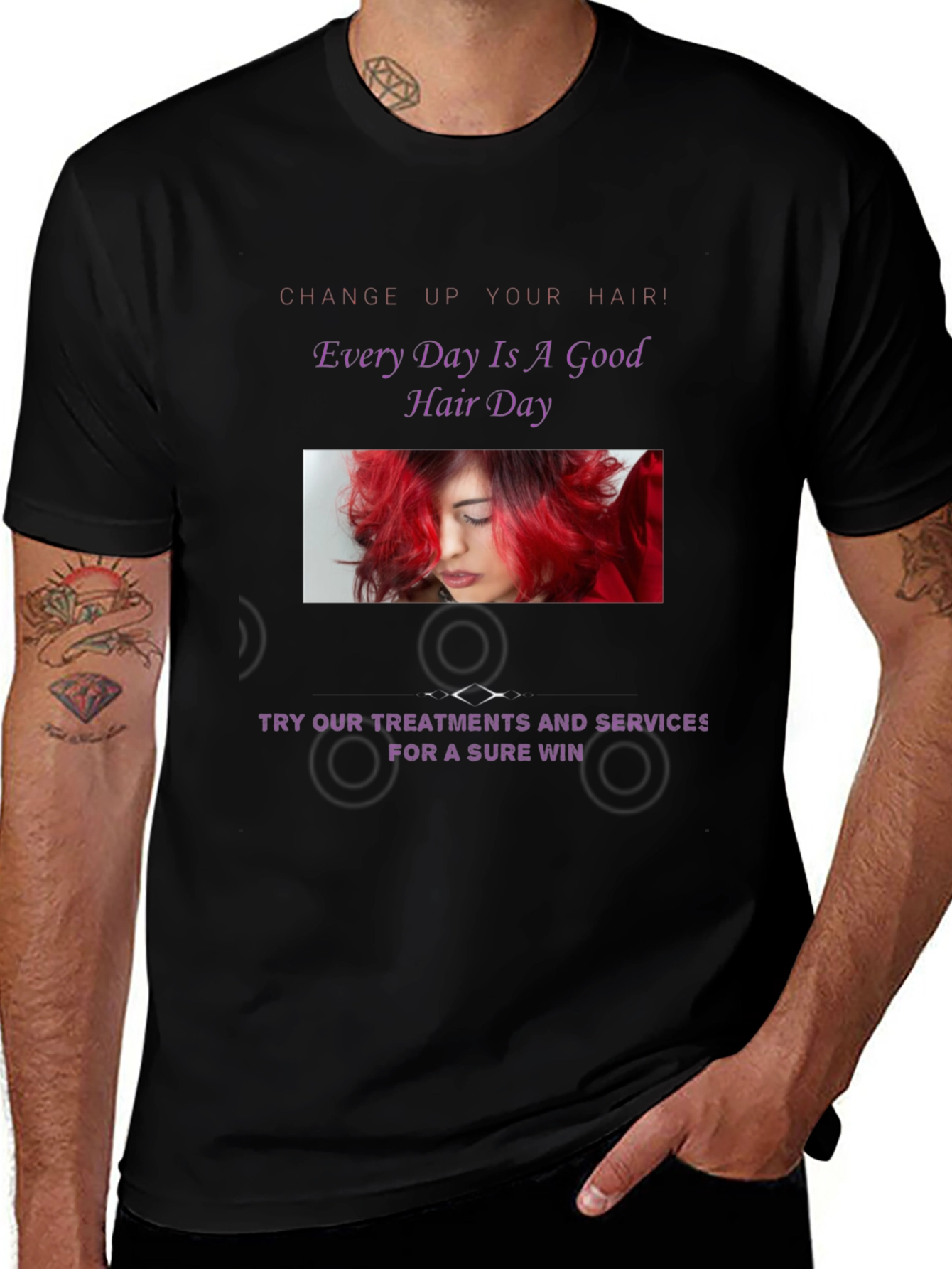 Stylish Hair Day Graphic Tee