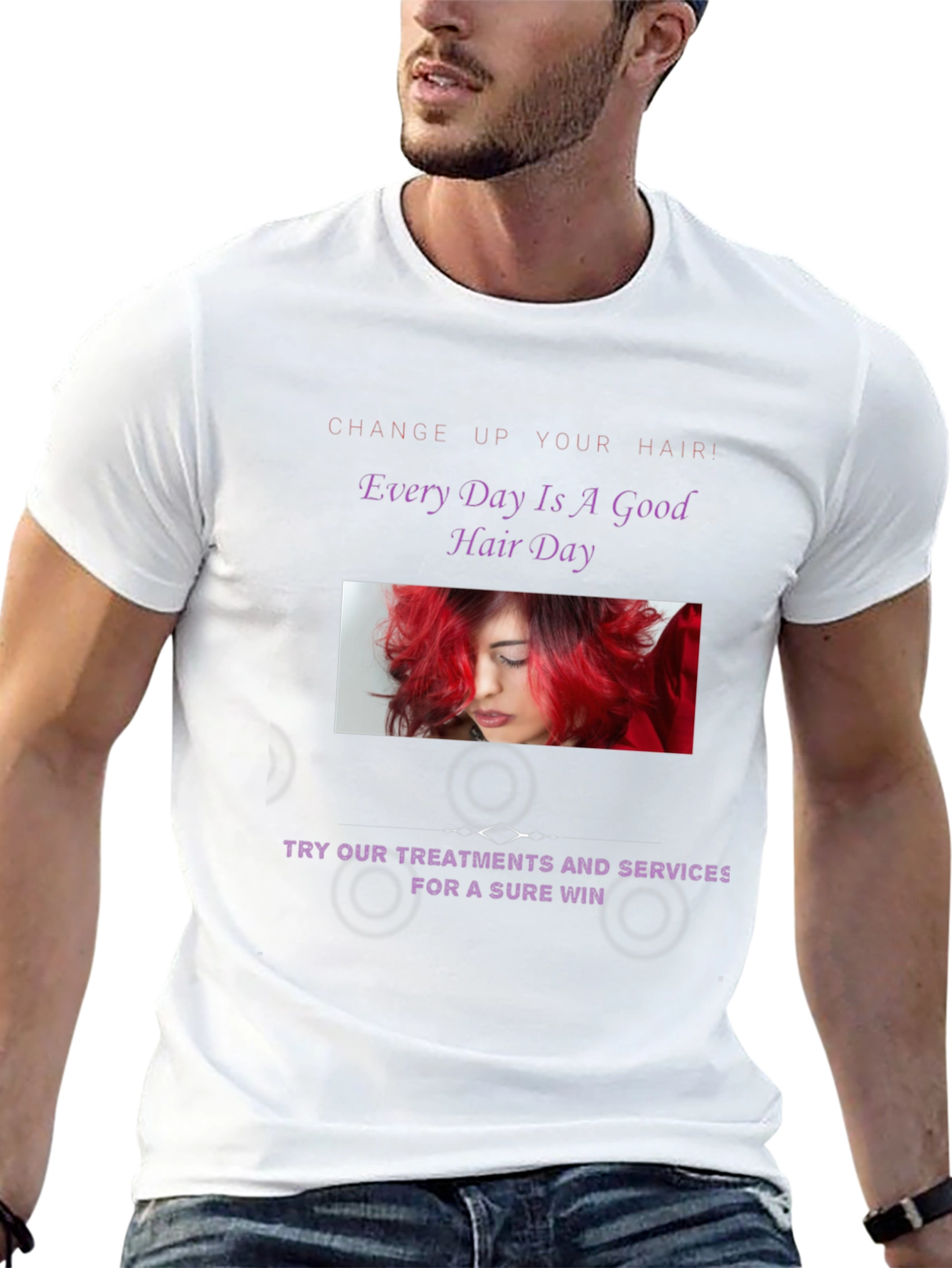 Stylish Hair Day Graphic Tee