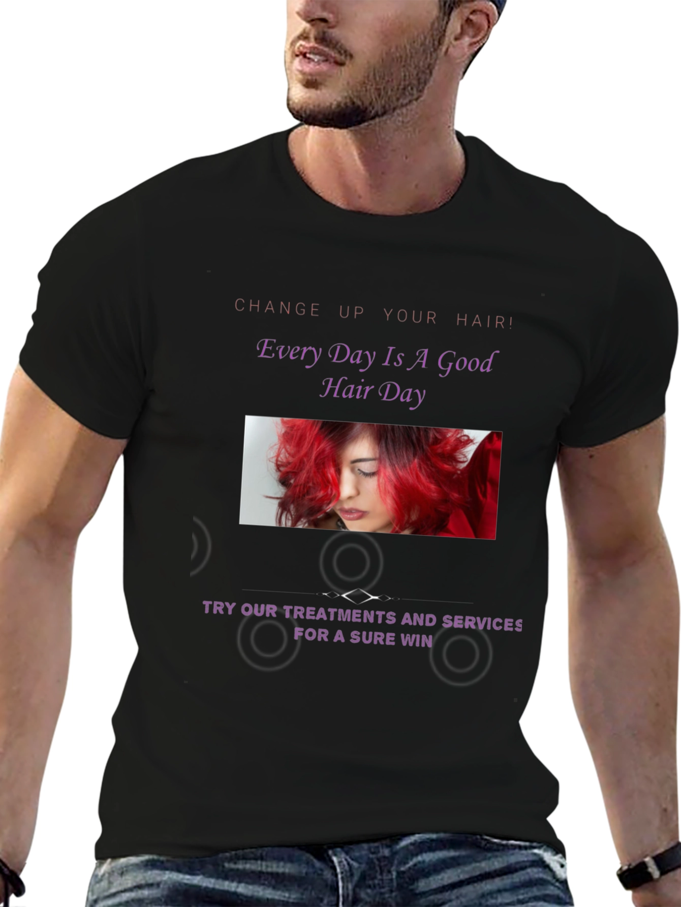 Stylish Hair Day Graphic Tee