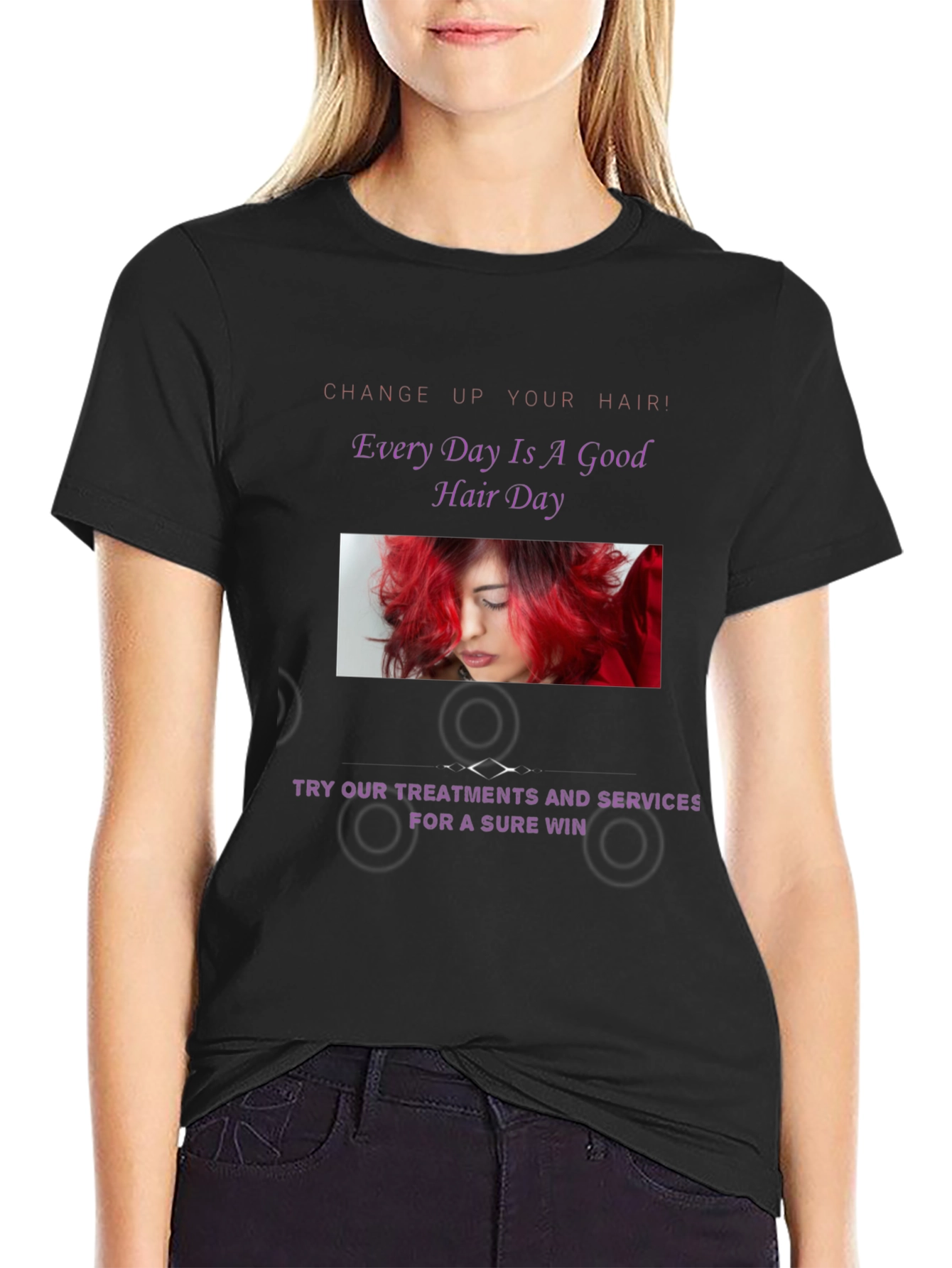 Stylish Hair Day Graphic Tee