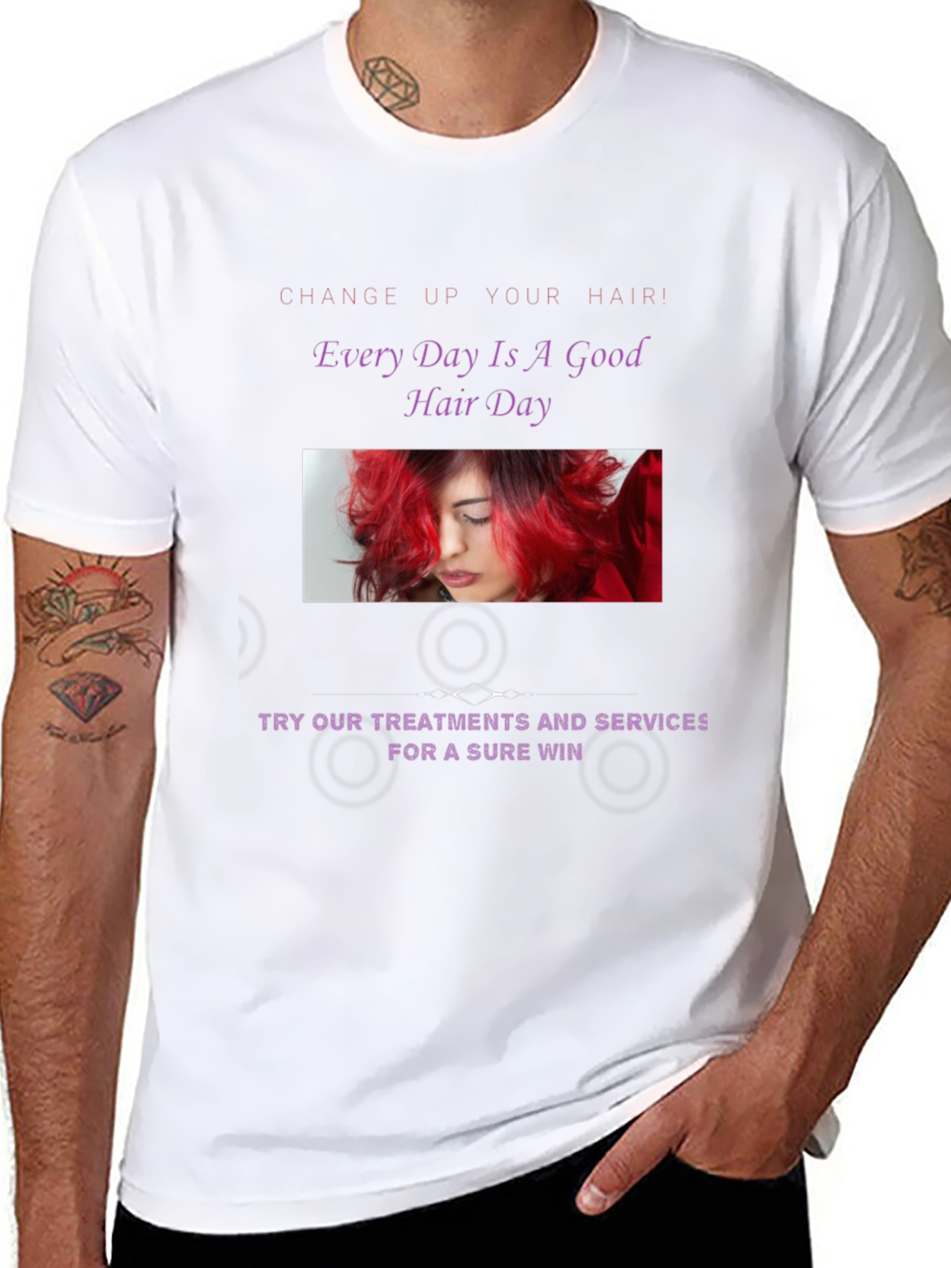 Stylish Hair Day Graphic Tee