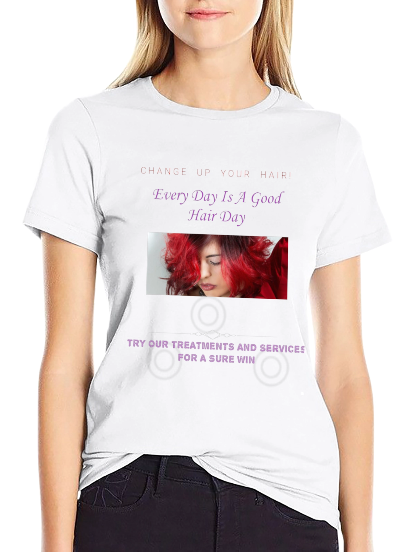 Stylish Hair Day Graphic Tee