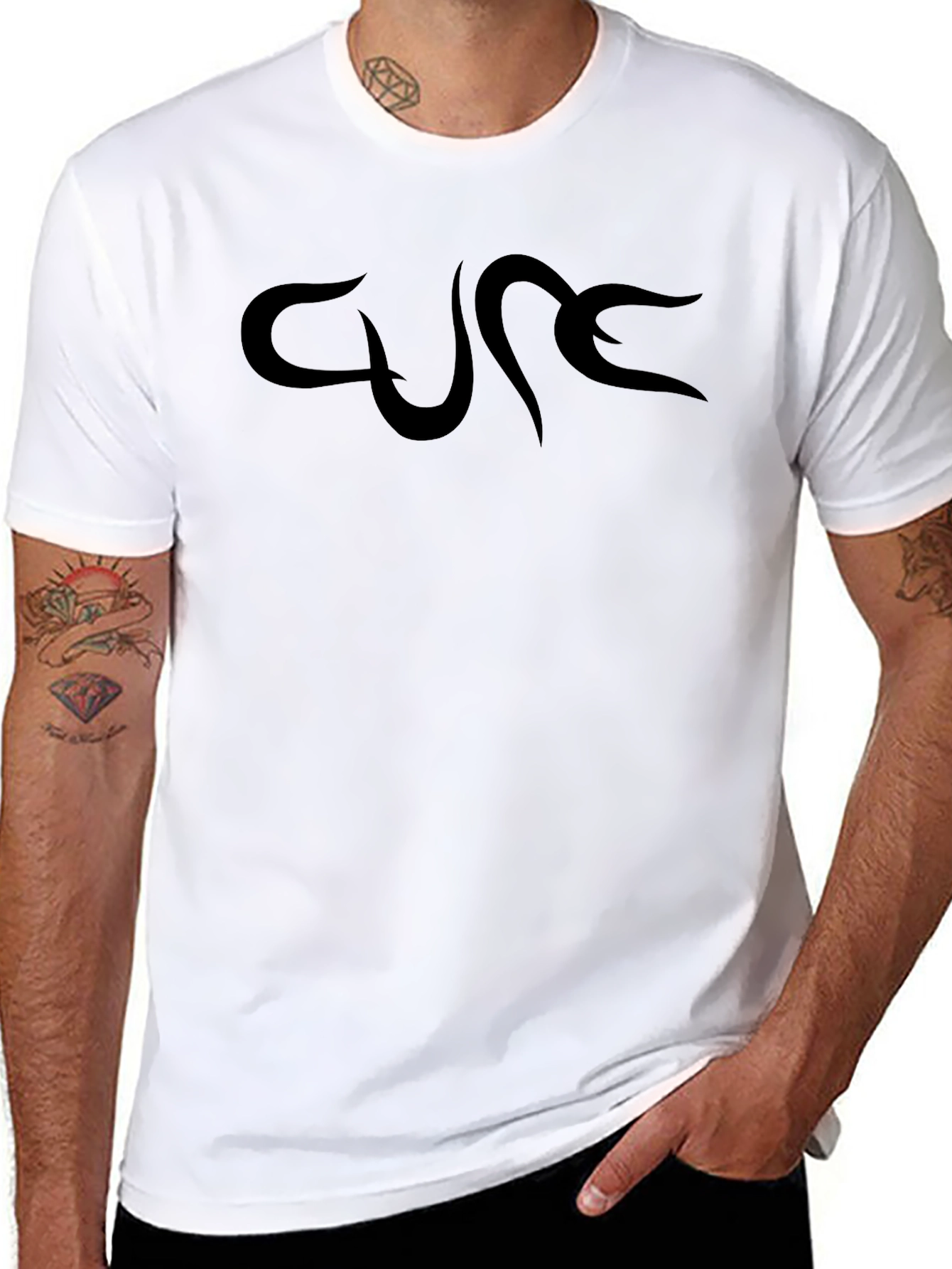 The Cure Black Logo Tee - Classic Band Shirt