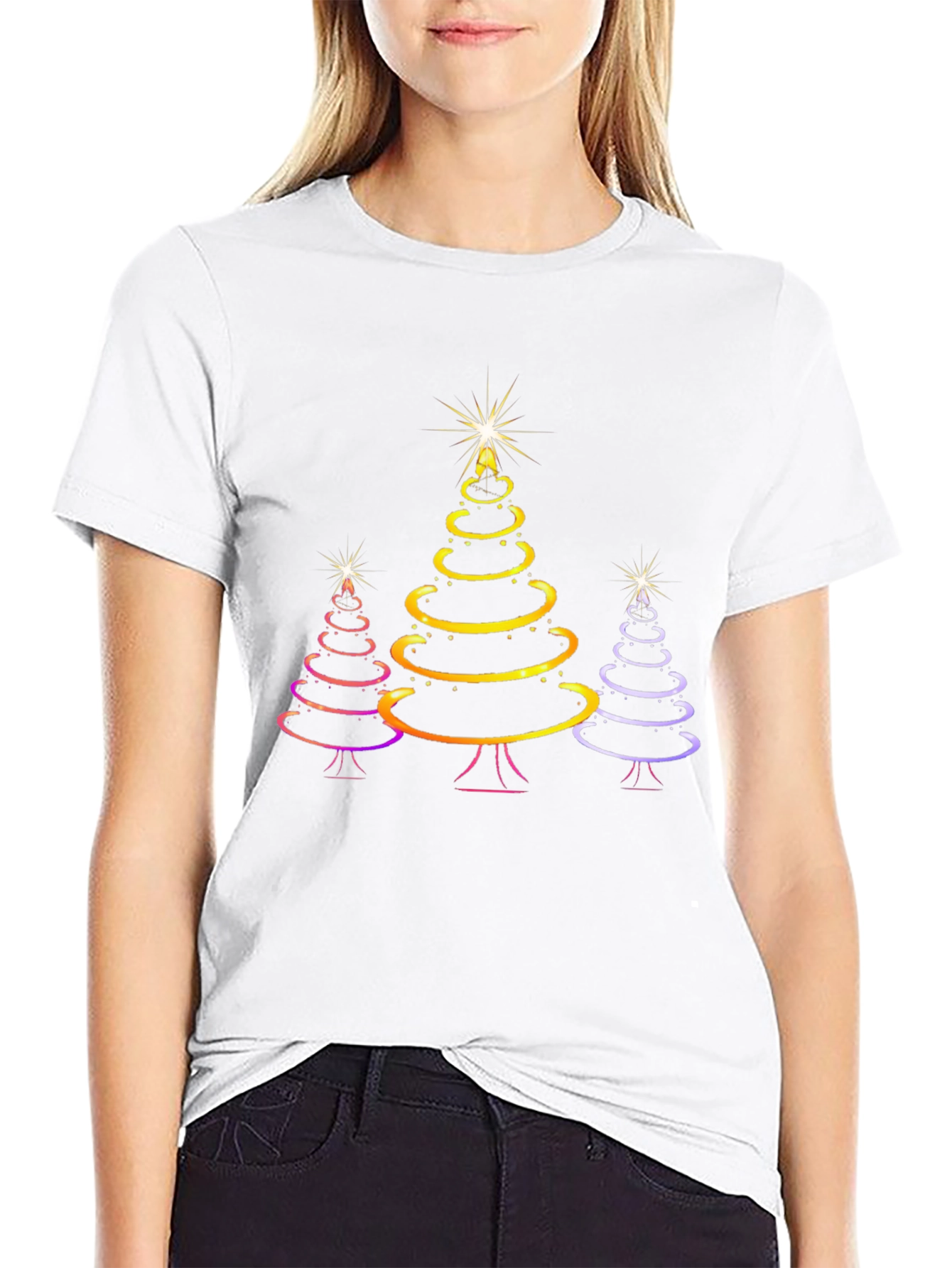 Festive Christmas Tree T-Shirt - Holiday Style