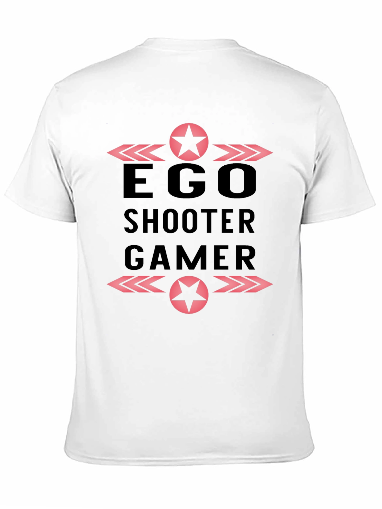 Ego Shooter Gamer Black Graphic T-Shirt
