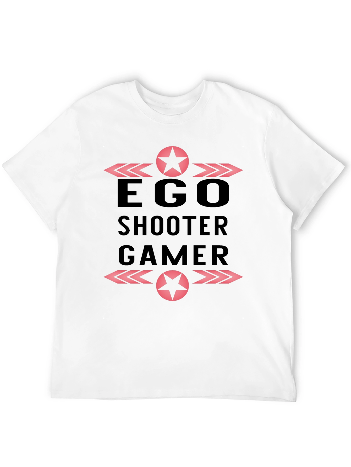 Ego Shooter Gamer Black Graphic T-Shirt