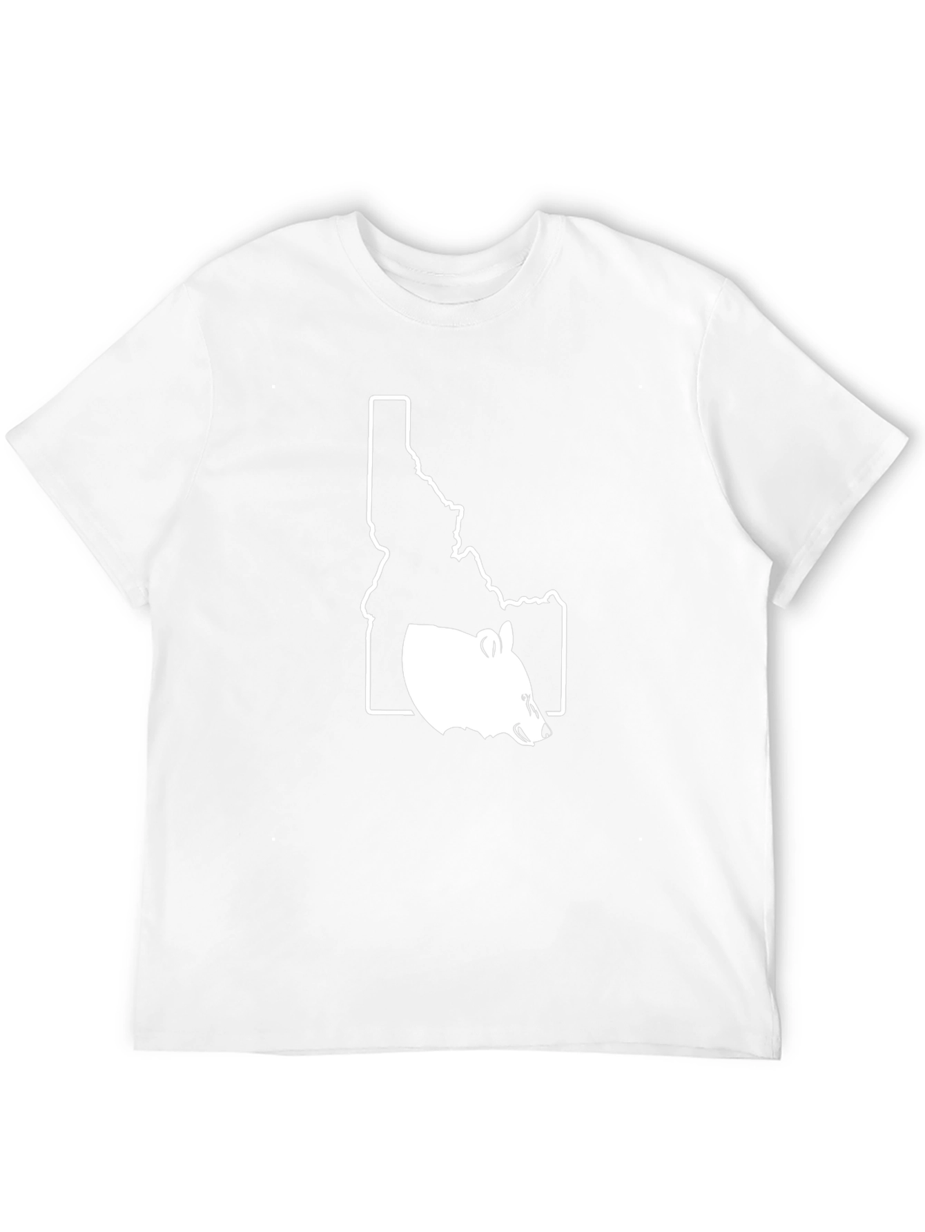 Idaho Bear Outline Black T-Shirt