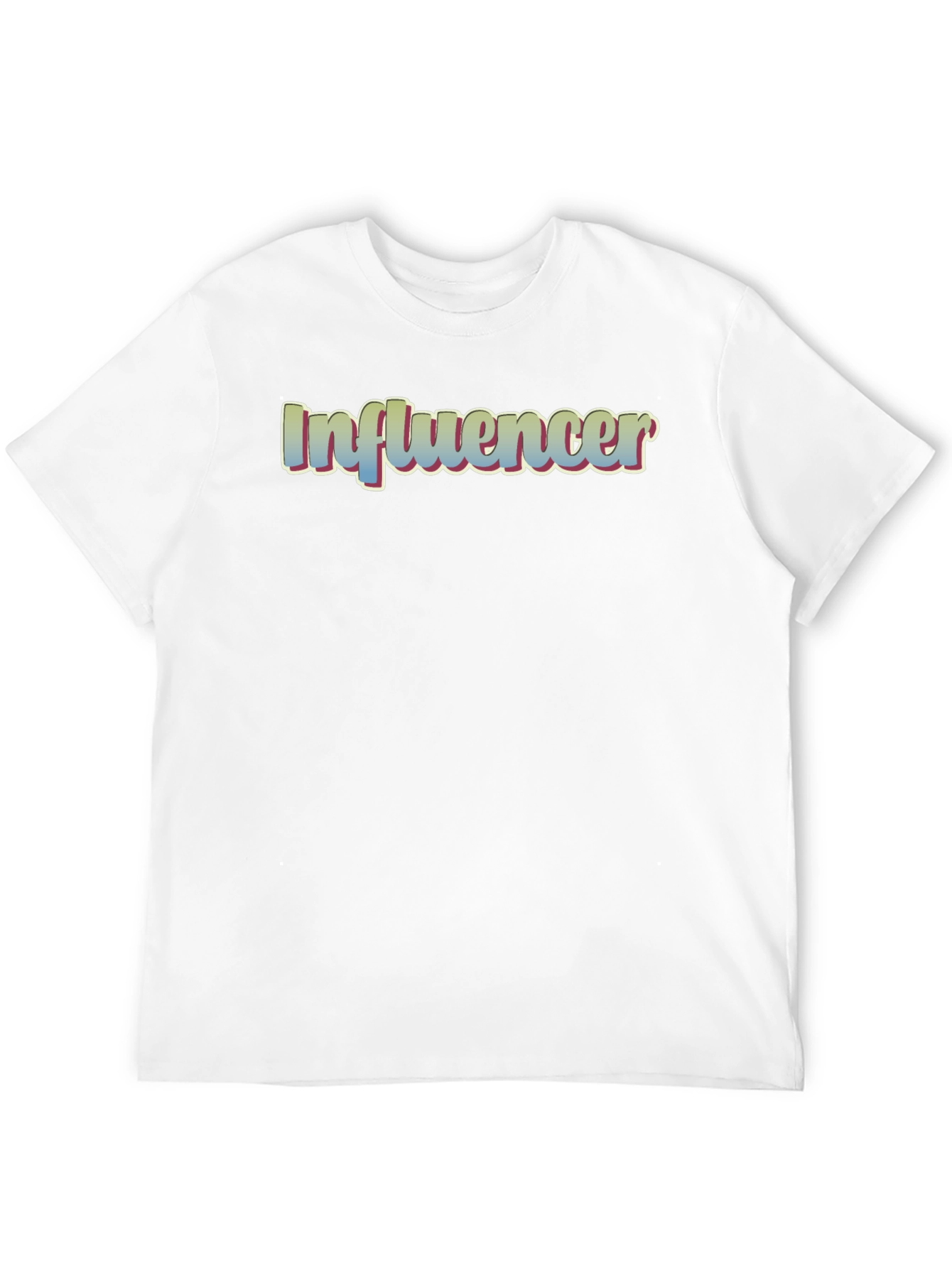Influencer Tee - Stylish Black Cotton Blend T-Shirt
