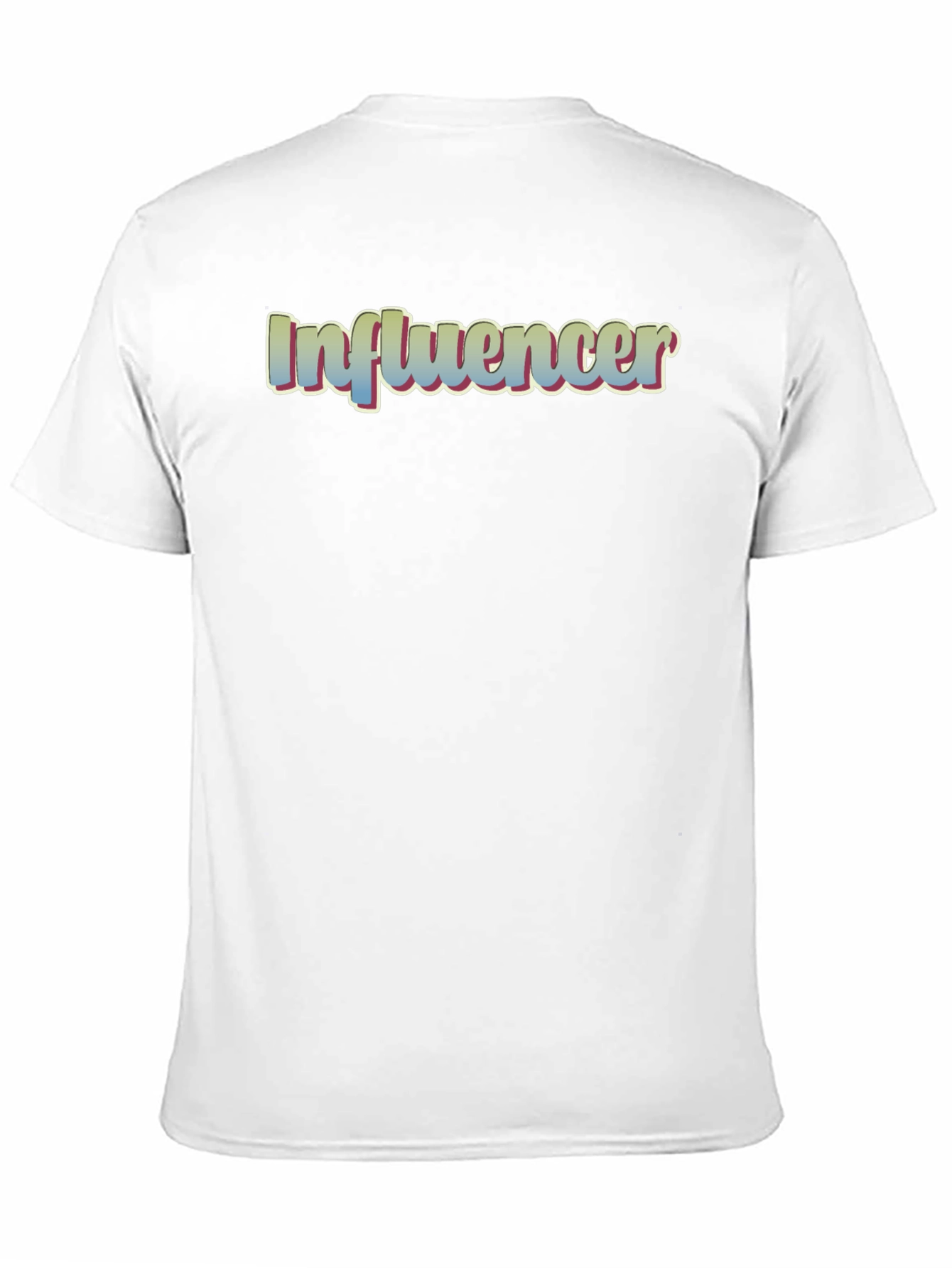 Influencer Tee - Stylish Black Cotton Blend T-Shirt