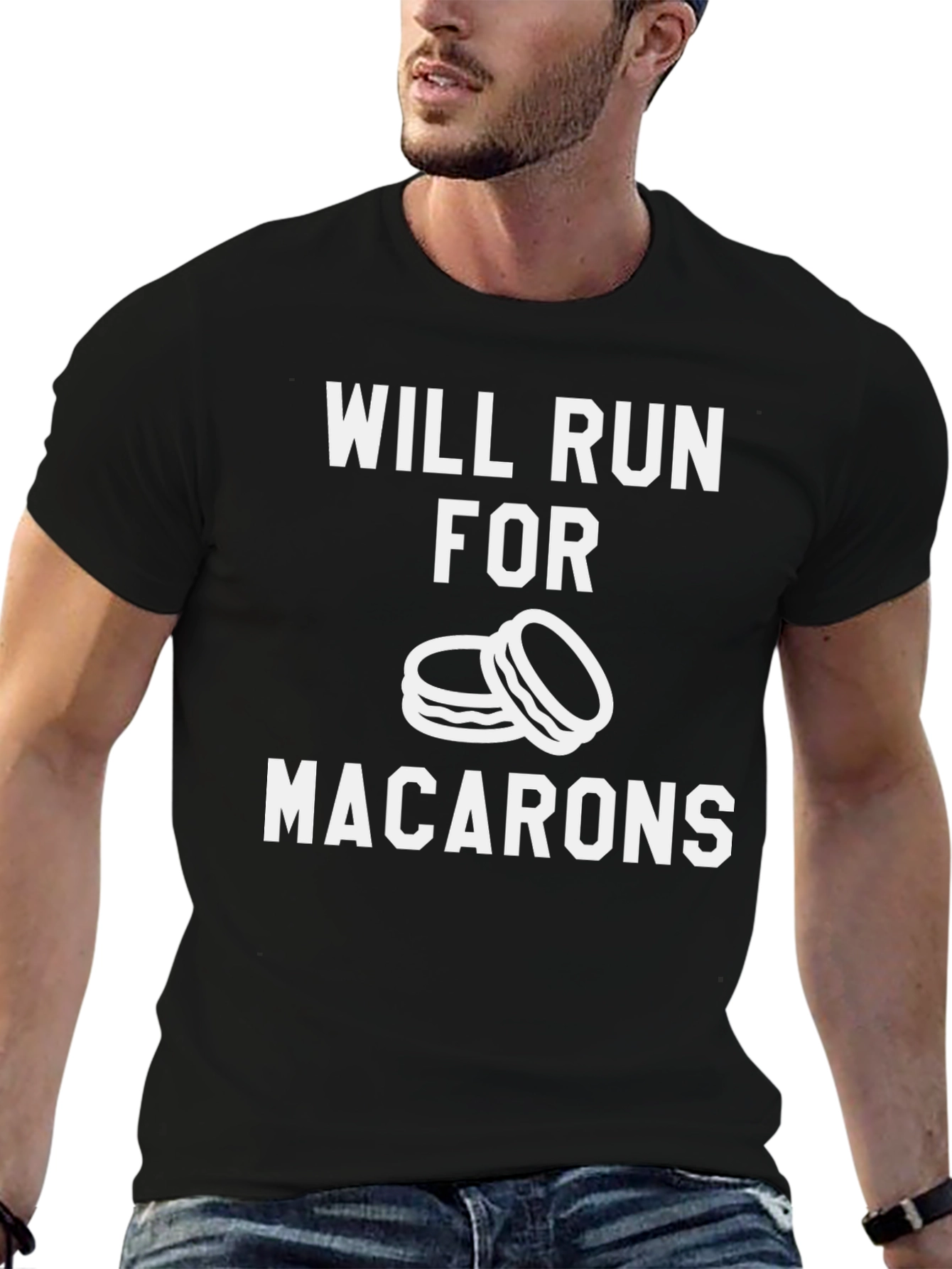 Will Run For Macarons Graphic Tee