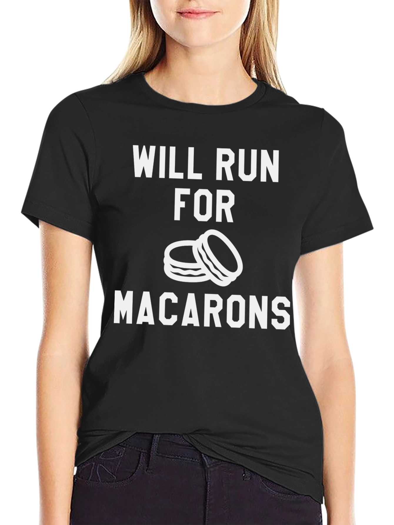 Will Run For Macarons Graphic Tee
