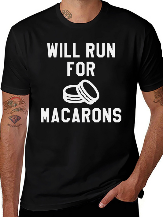 Will Run For Macarons Graphic Tee