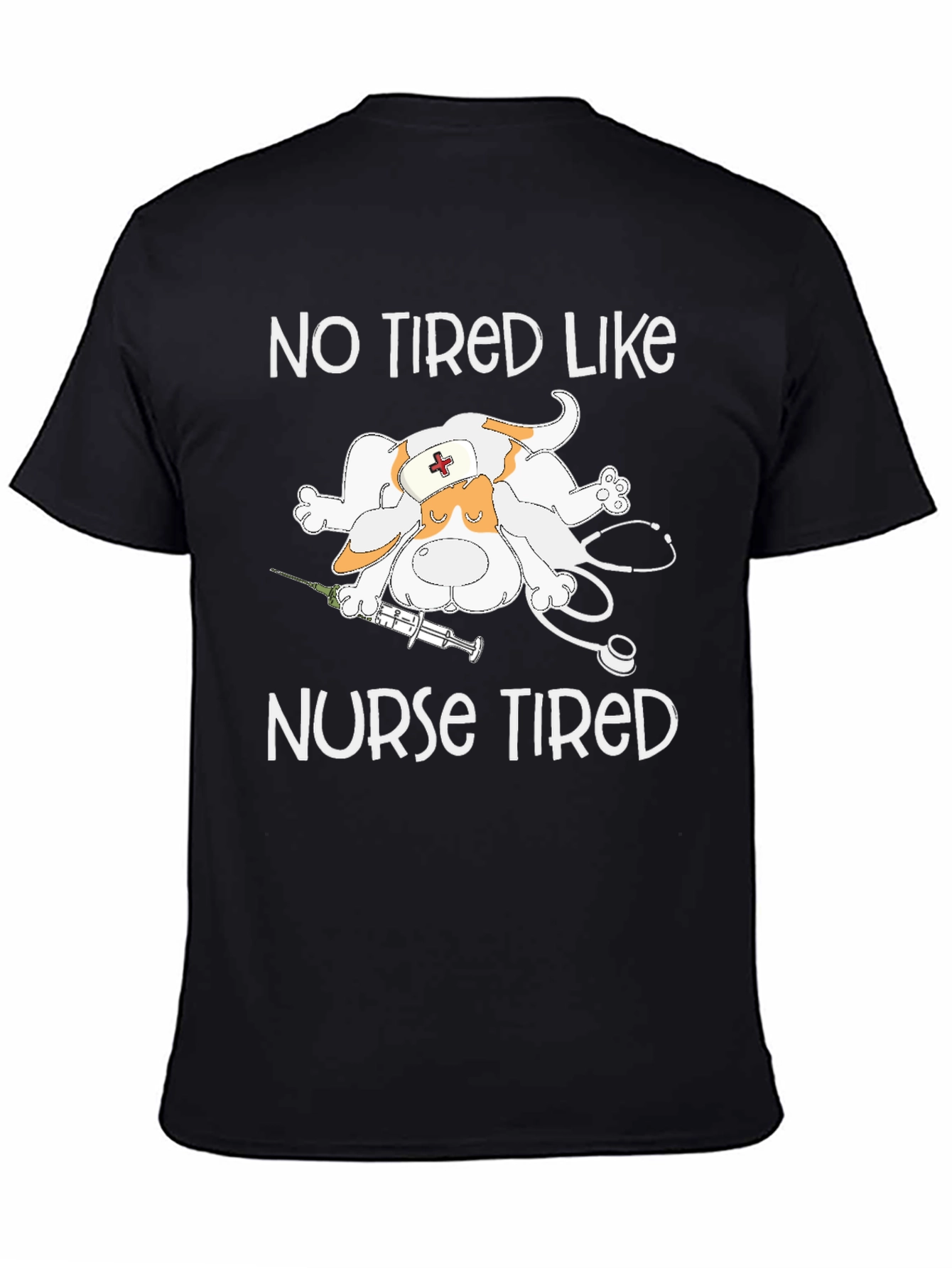 Funny Nurse Tired Graphic T-Shirt