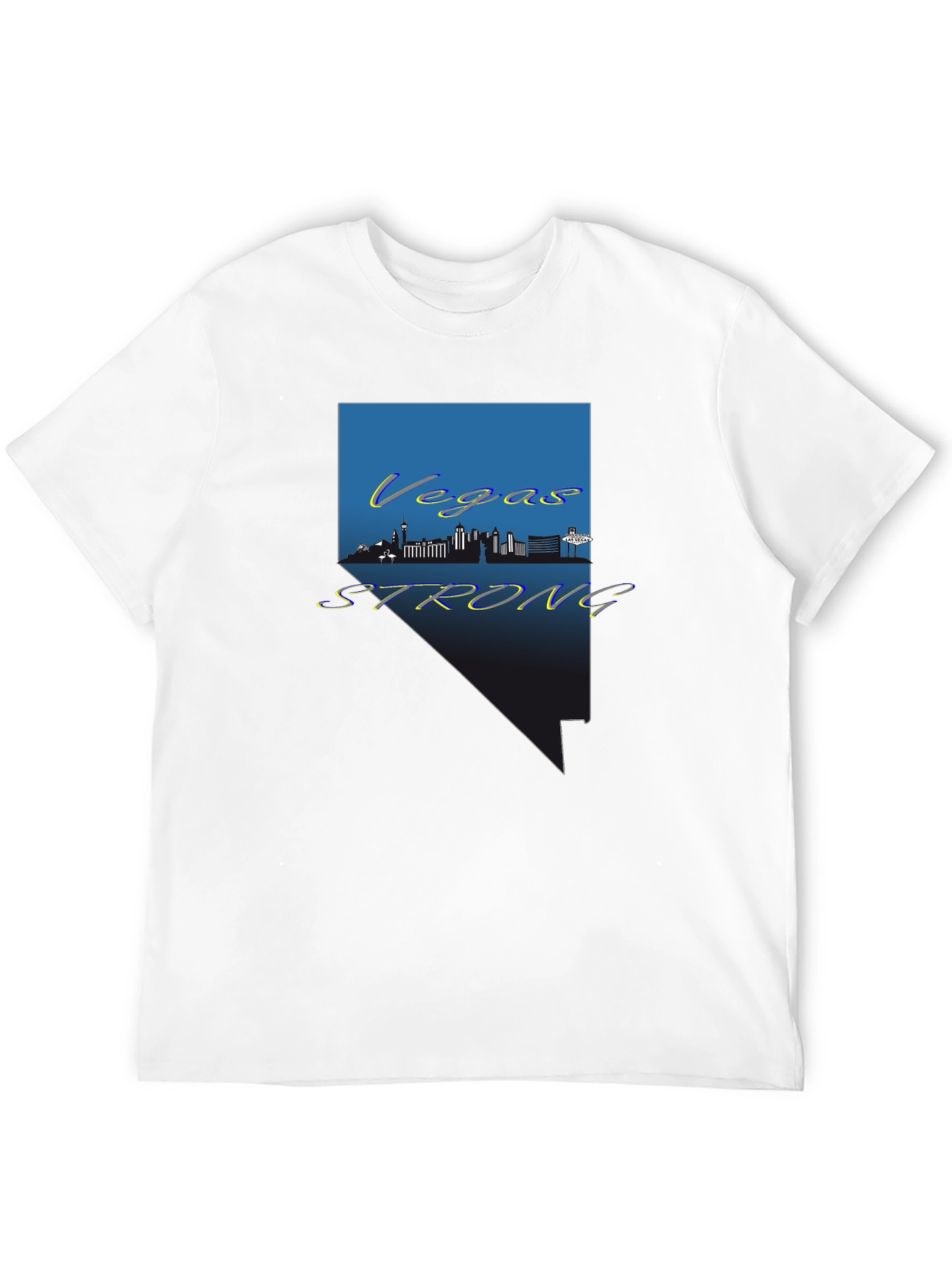 Vegas Strong Graphic Tee - Nevada Pride Shirt
