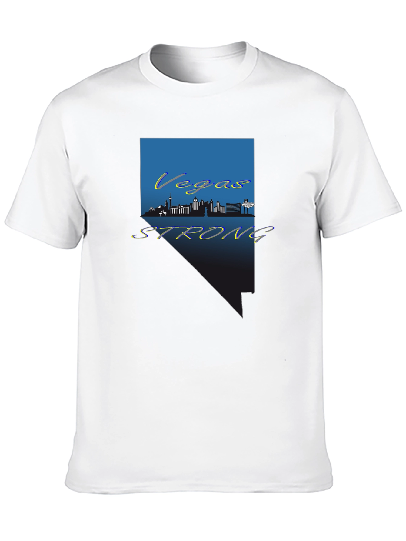 Vegas Strong Graphic Tee - Nevada Pride Shirt