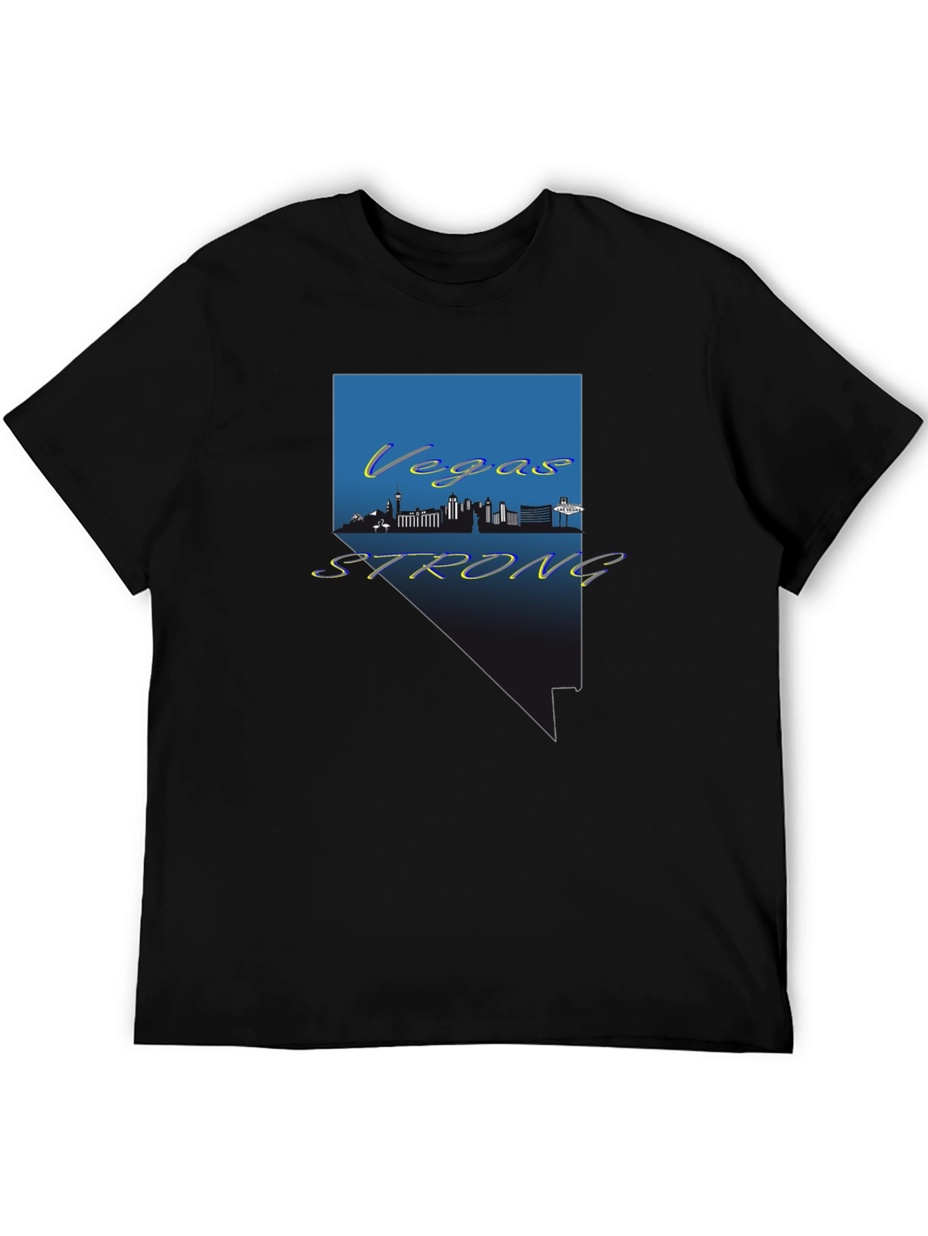 Vegas Strong Graphic Tee - Nevada Pride Shirt