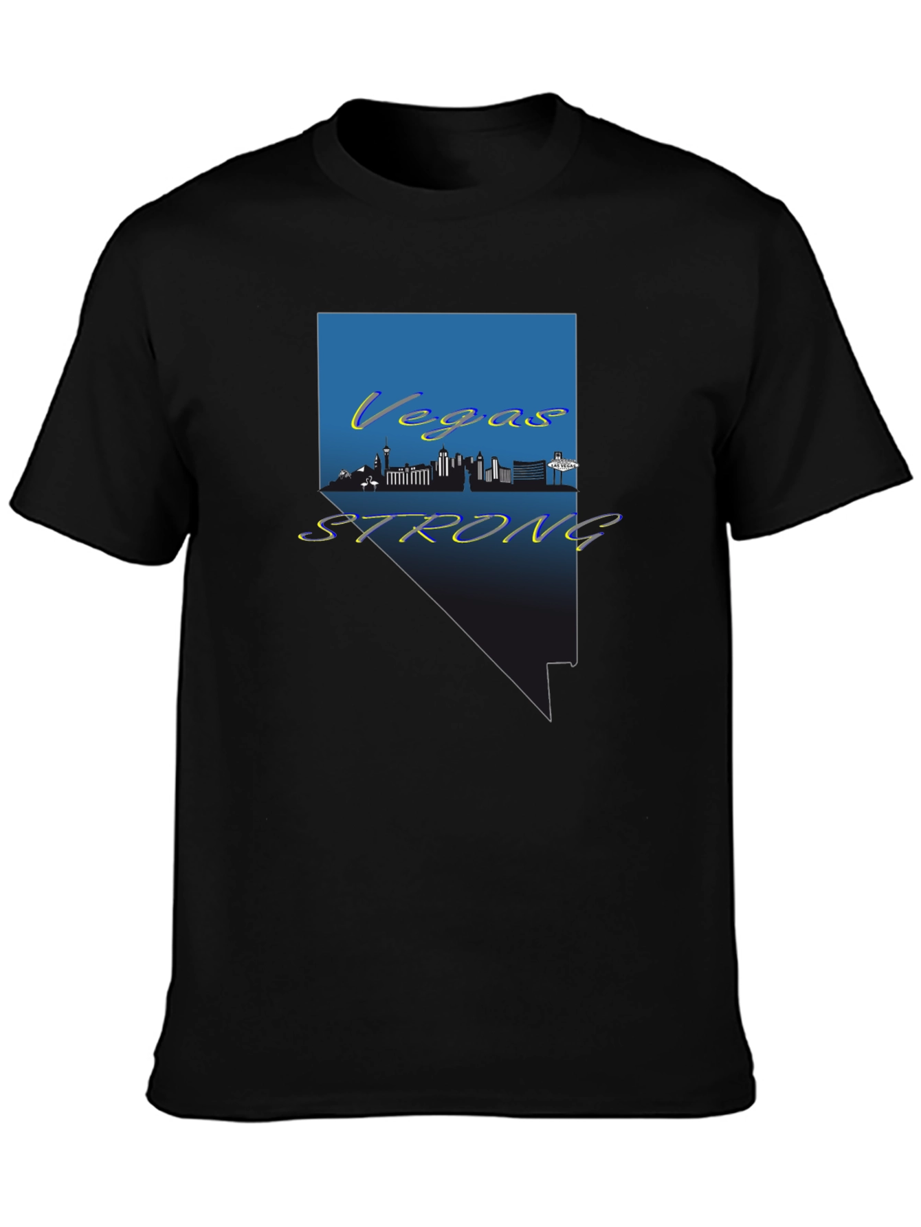 Vegas Strong Graphic Tee - Nevada Pride Shirt