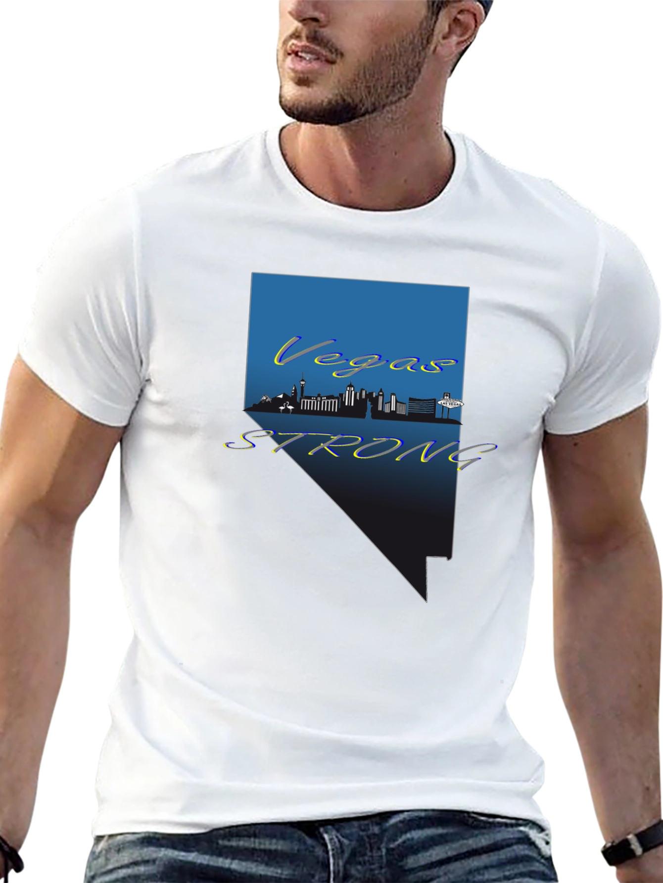 Vegas Strong Graphic Tee - Nevada Pride Shirt