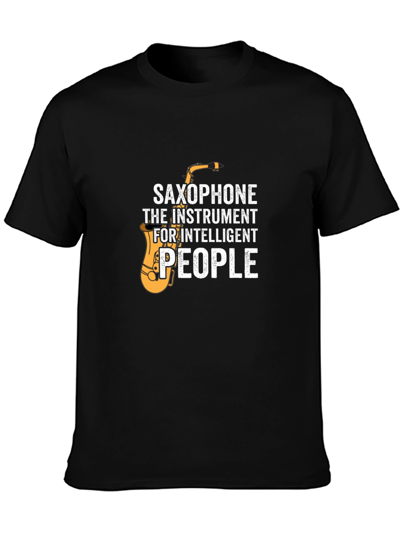 Saxophone Intelligent People Graphic T-Shirt