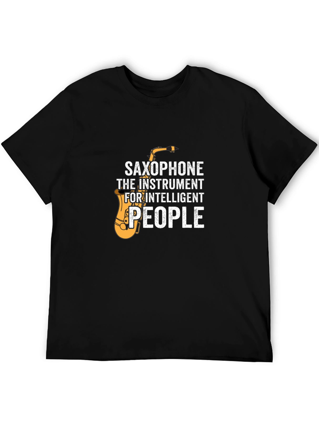 Saxophone Intelligent People Graphic T-Shirt