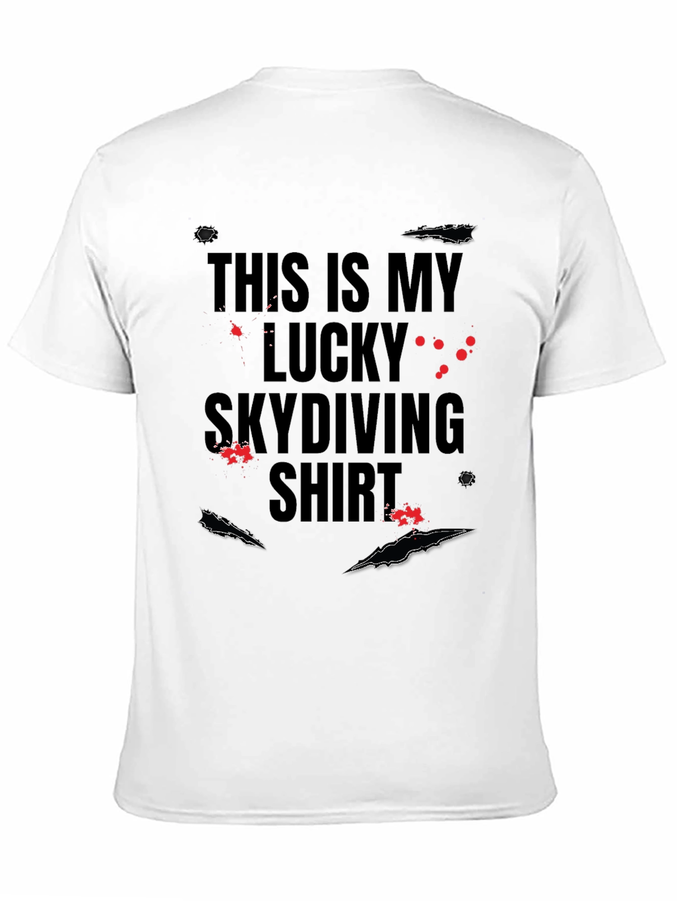 Lucky Skydiving Shirt - Black Graphic Tee