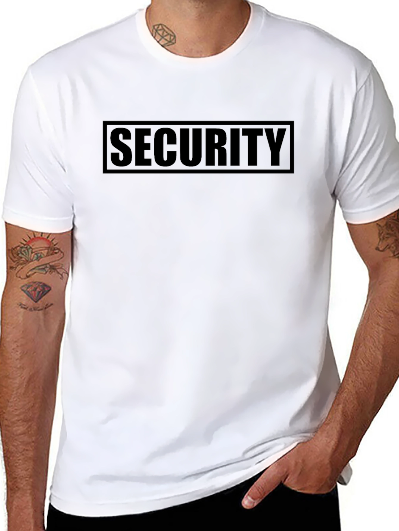 Security T-Shirt - Black Graphic Tee