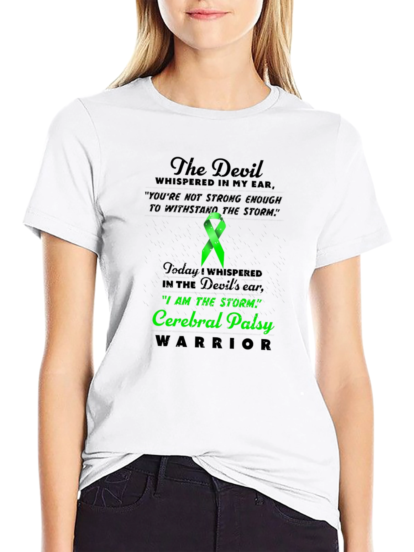 Cerebral Palsy Warrior T-Shirt: Devils Ear Storm