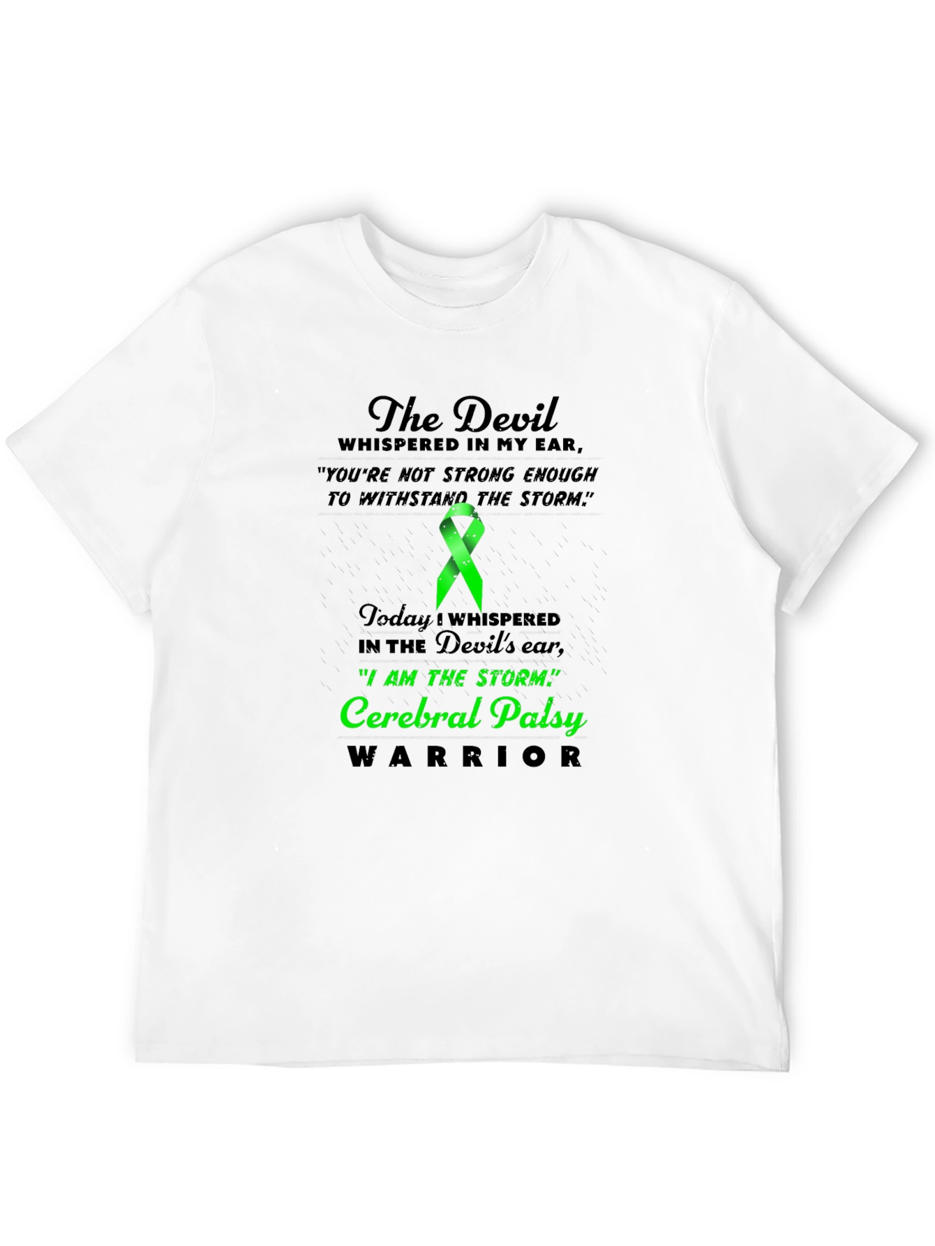 Cerebral Palsy Warrior T-Shirt: Devils Ear Storm