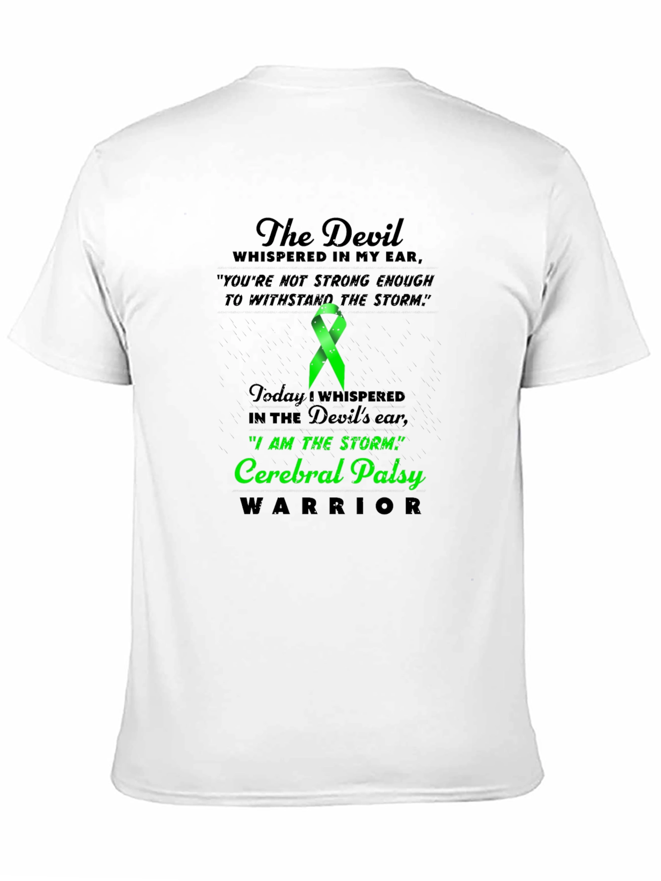 Cerebral Palsy Warrior T-Shirt: Devils Ear Storm