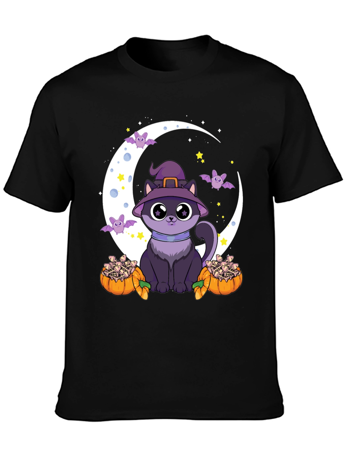 Halloween Cat Moon T-Shirt