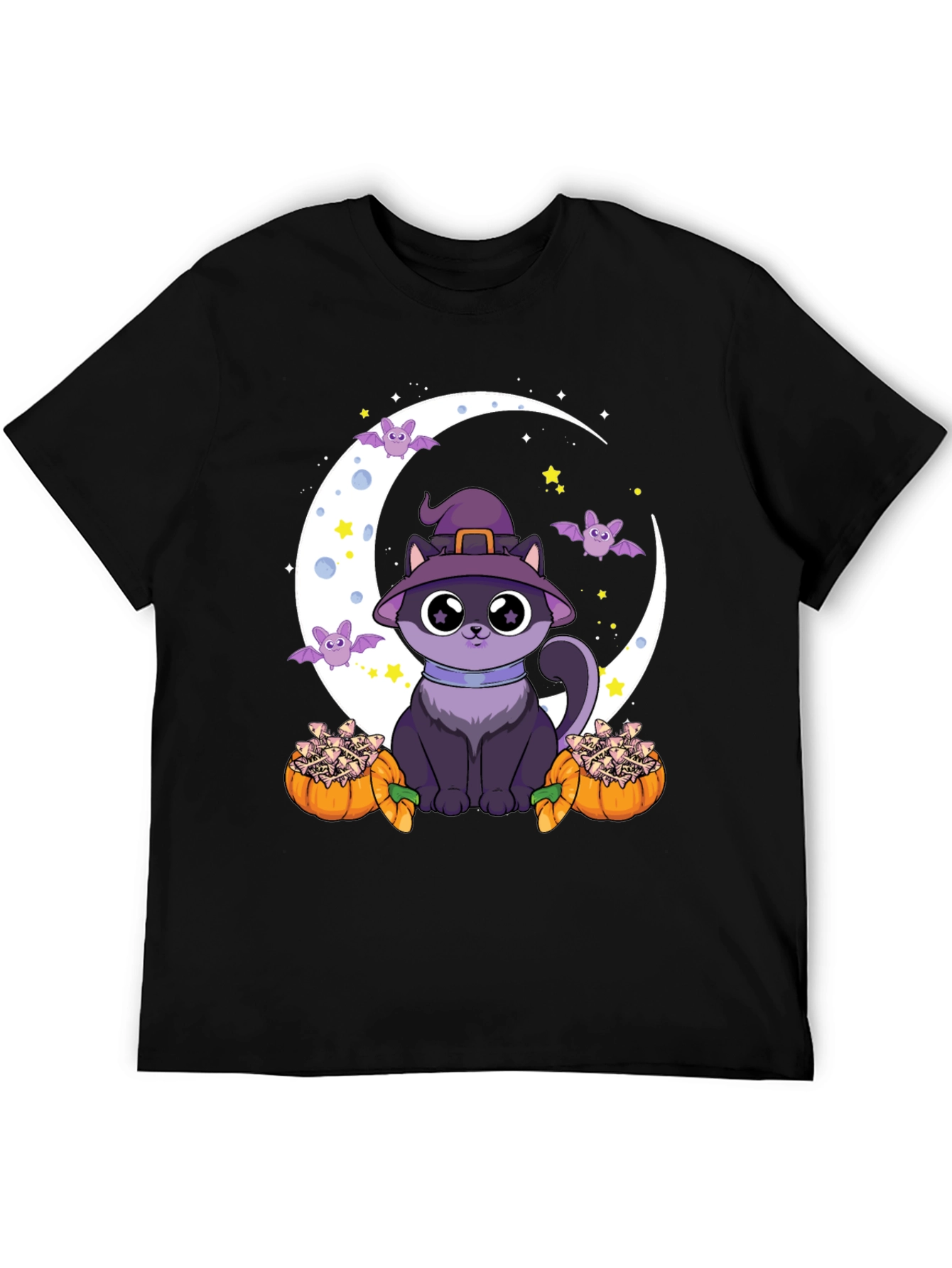 Halloween Cat Moon T-Shirt