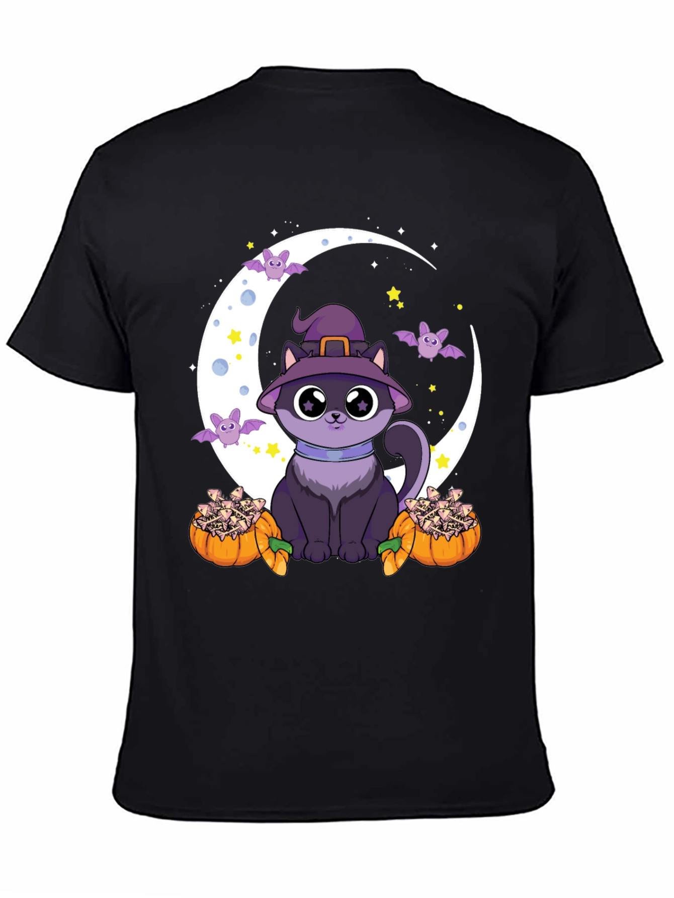 Halloween Cat Moon T-Shirt