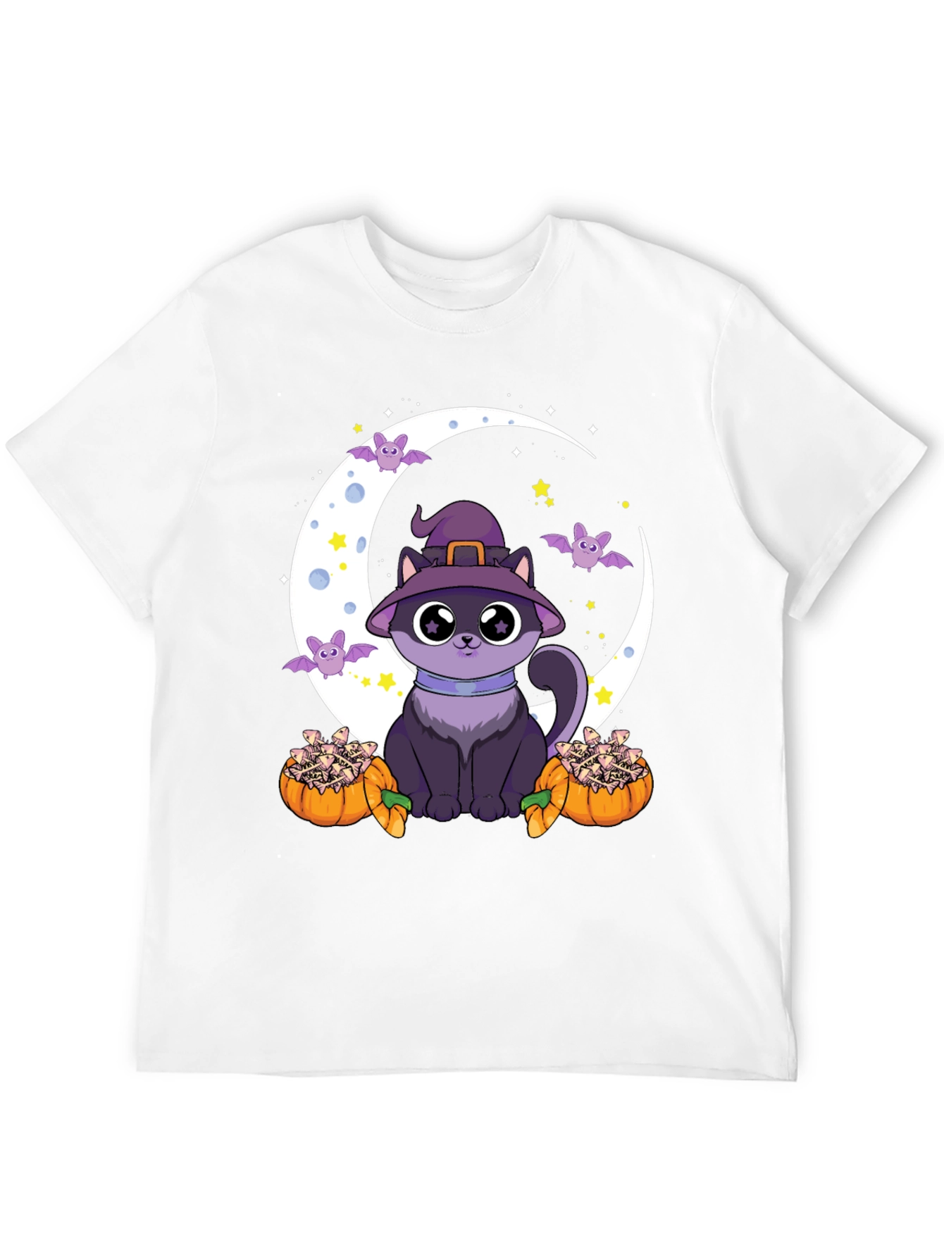 Halloween Cat Moon T-Shirt