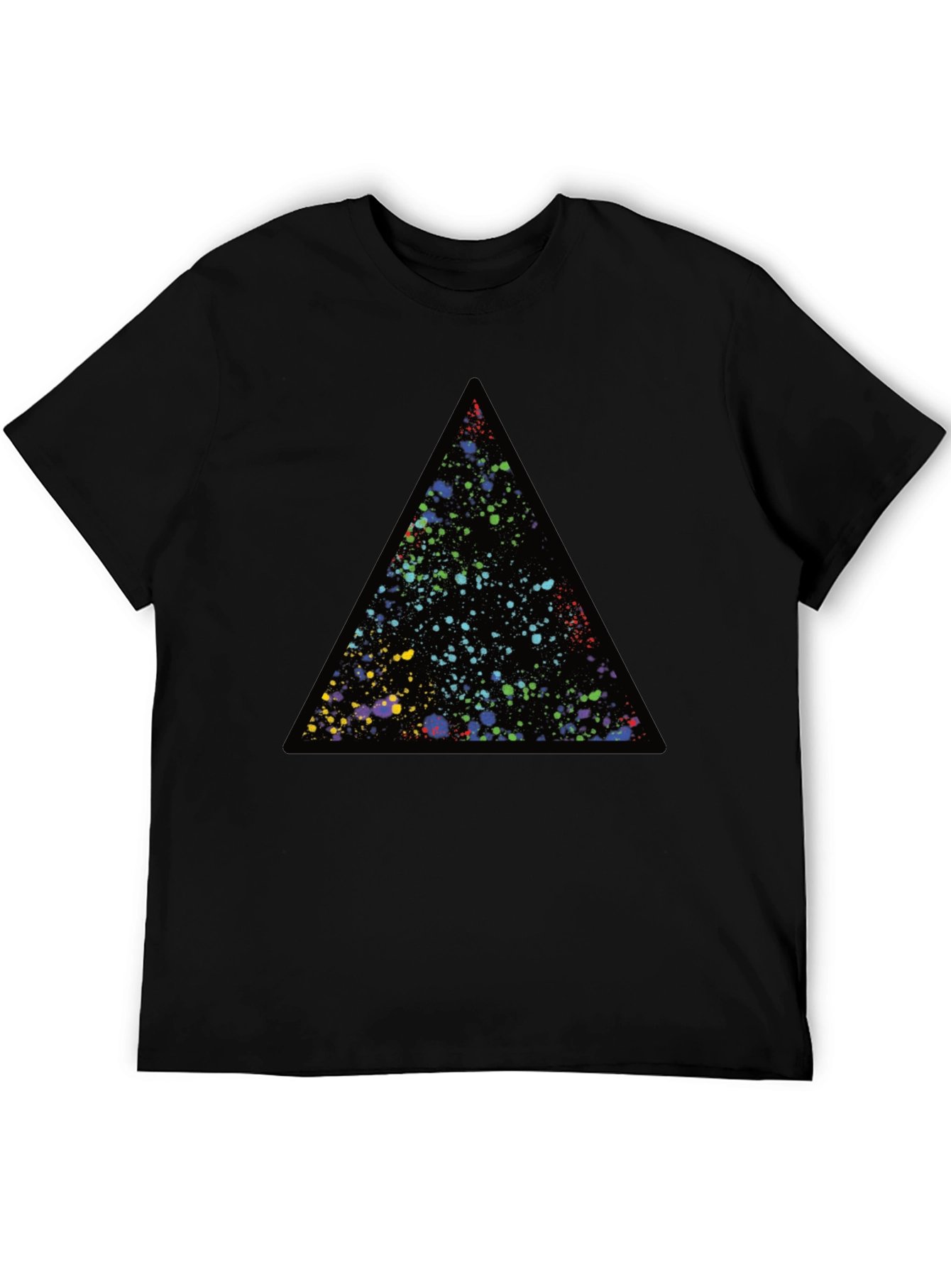 Galaxy Triangle Black T-Shirt