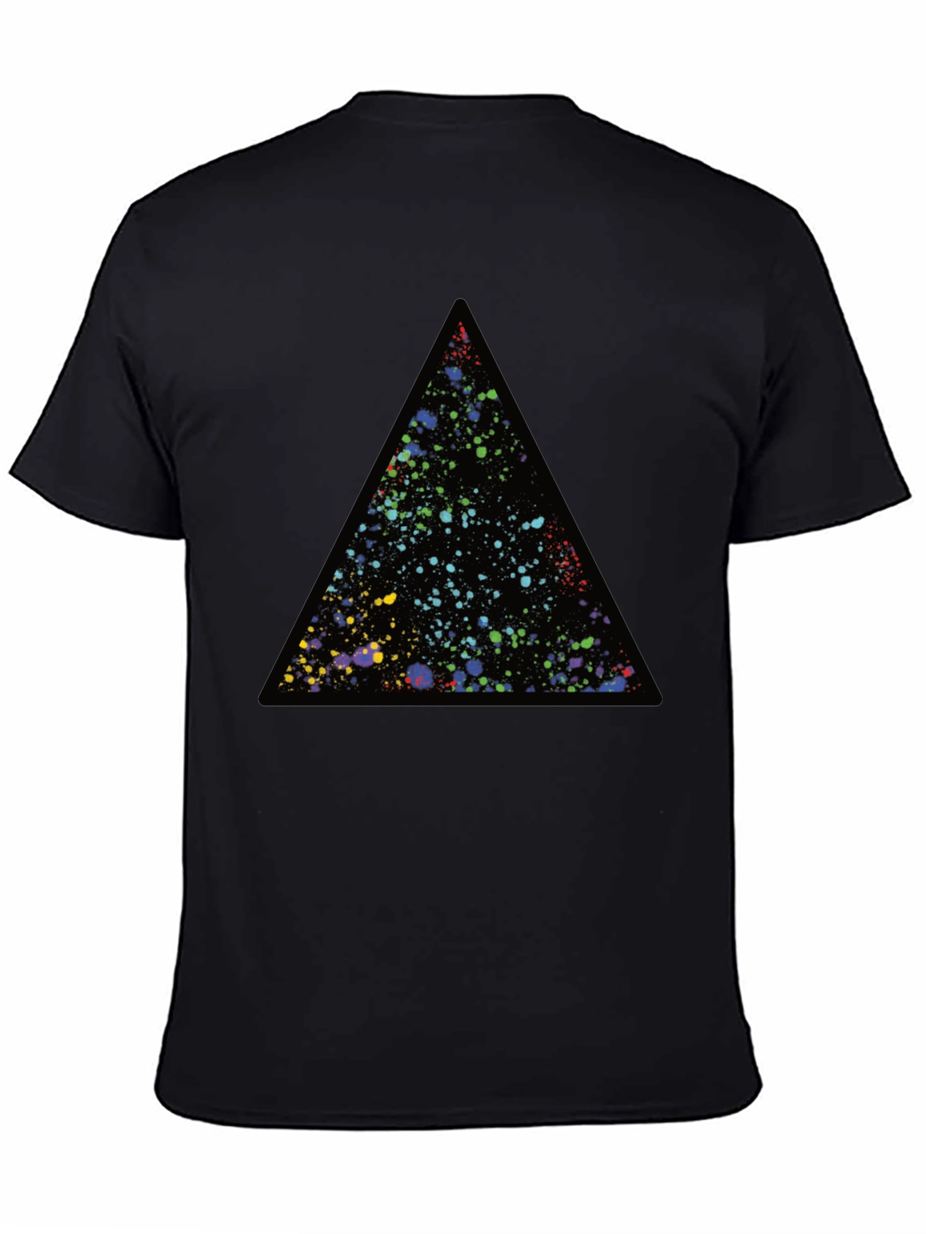 Galaxy Triangle Black T-Shirt