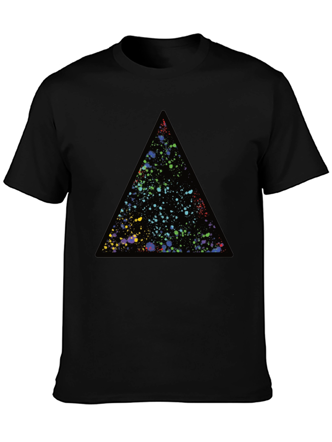 Galaxy Triangle Black T-Shirt