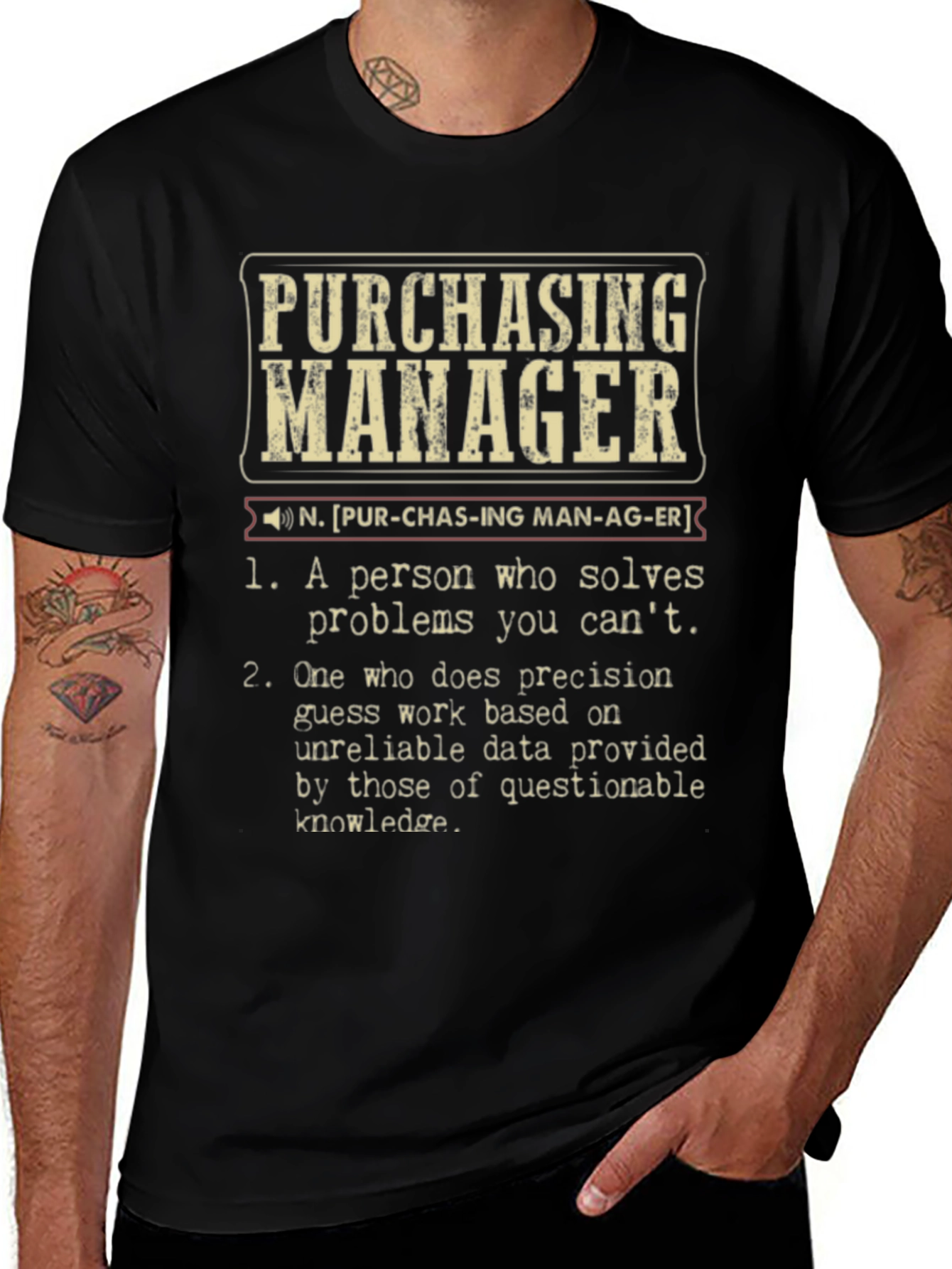Purchasing Manager Definition T-Shirt