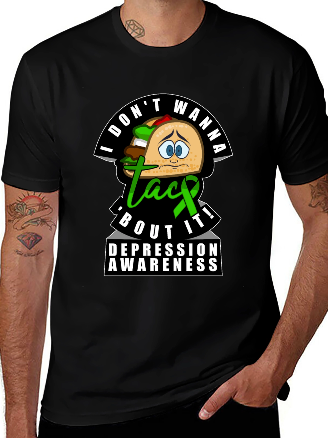Taco Depression Awareness T-Shirt