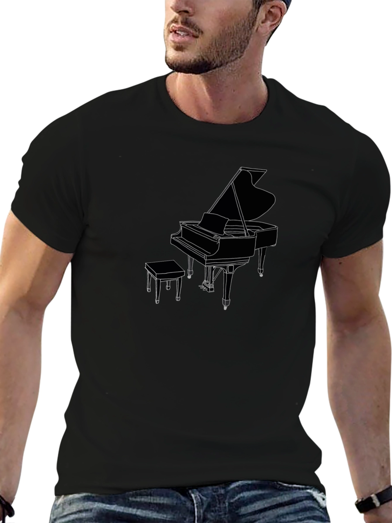 Grand Piano T-Shirt - Music Lover Tee