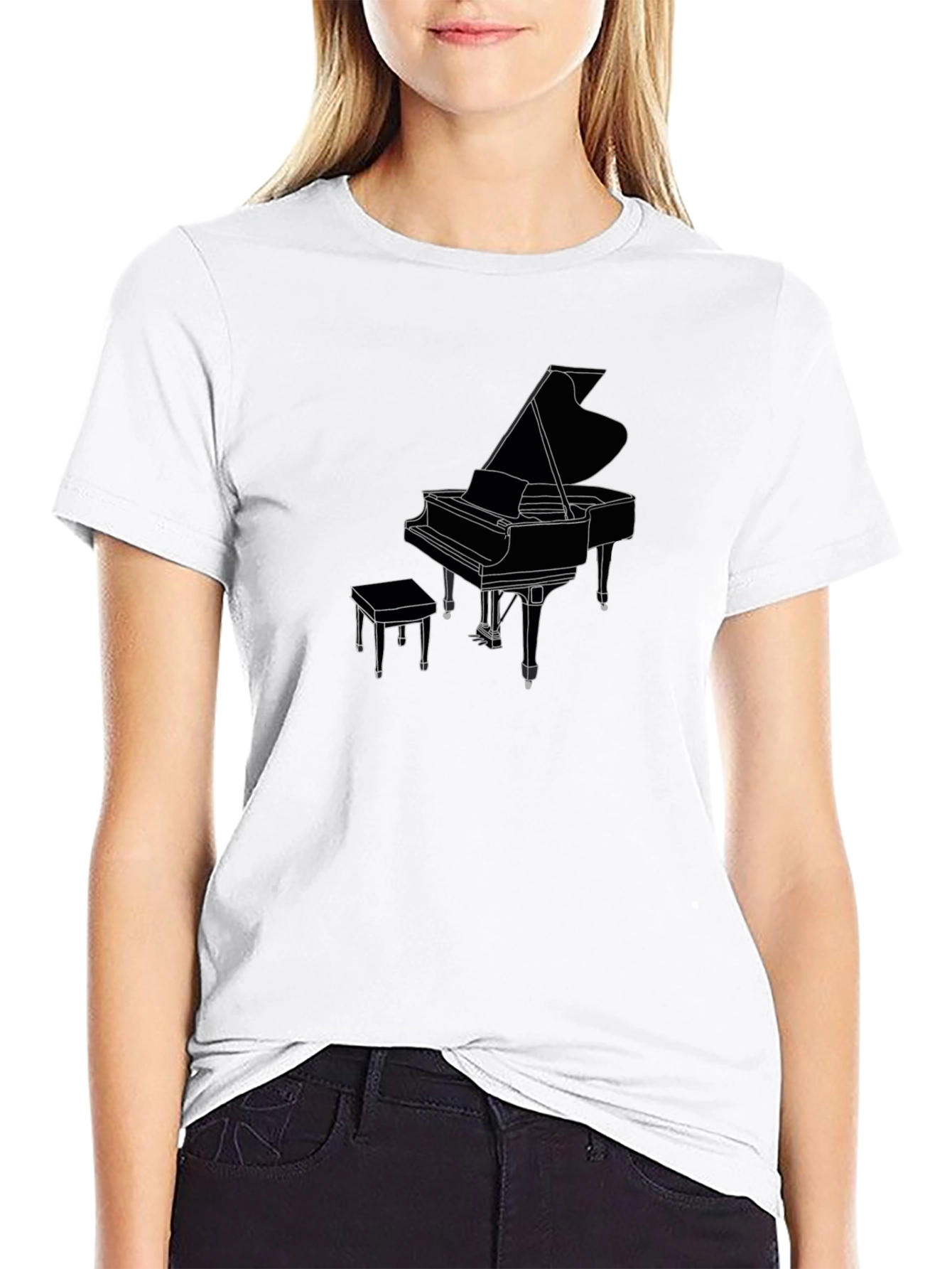 Grand Piano T-Shirt - Music Lover Tee