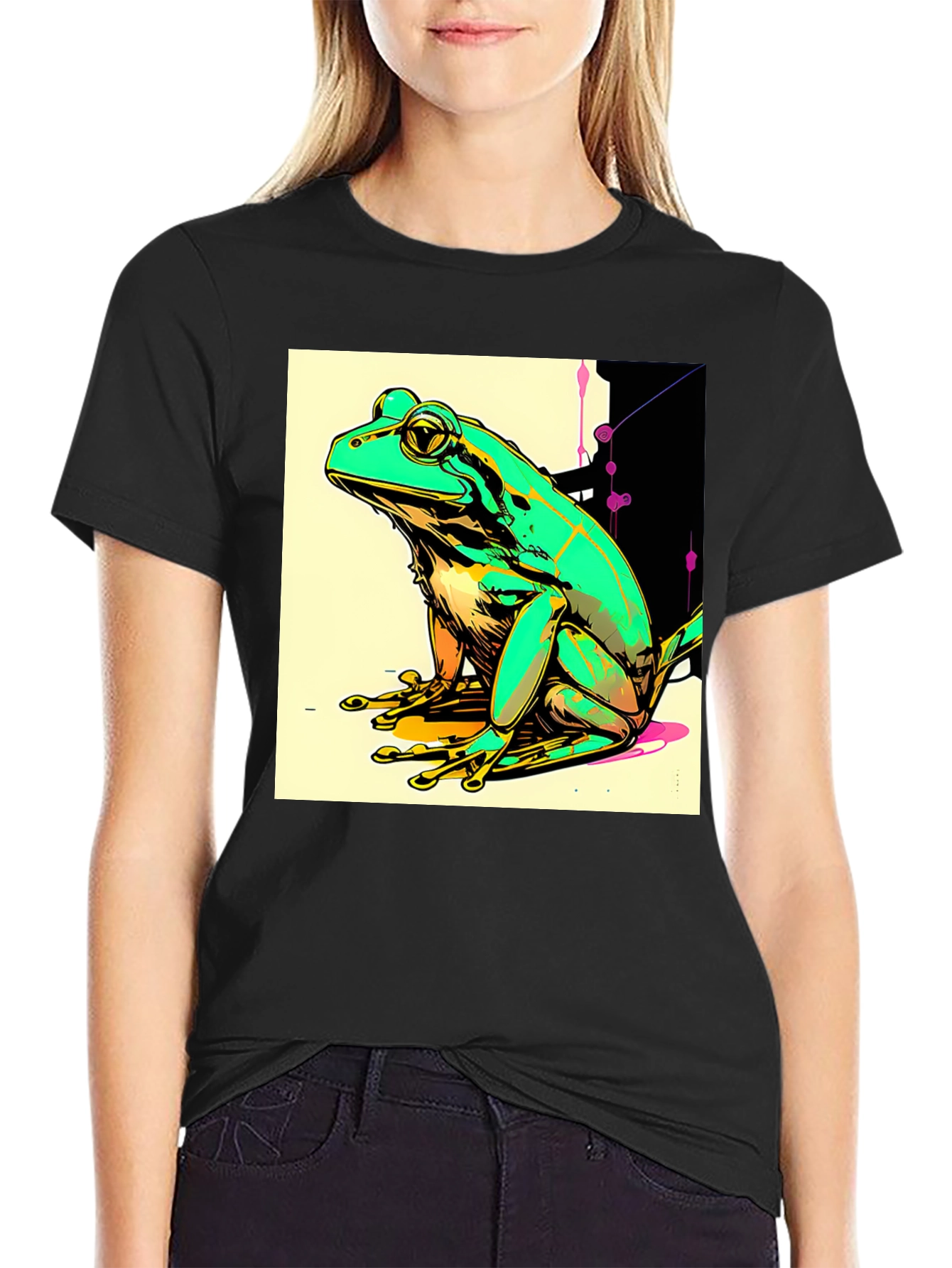 Frog Graphic T-Shirt - Quirky Animal Tee