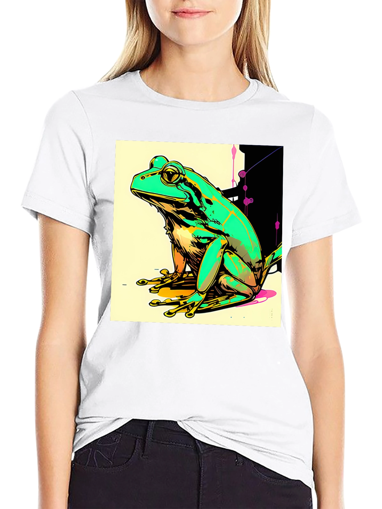 Frog Graphic T-Shirt - Quirky Animal Tee