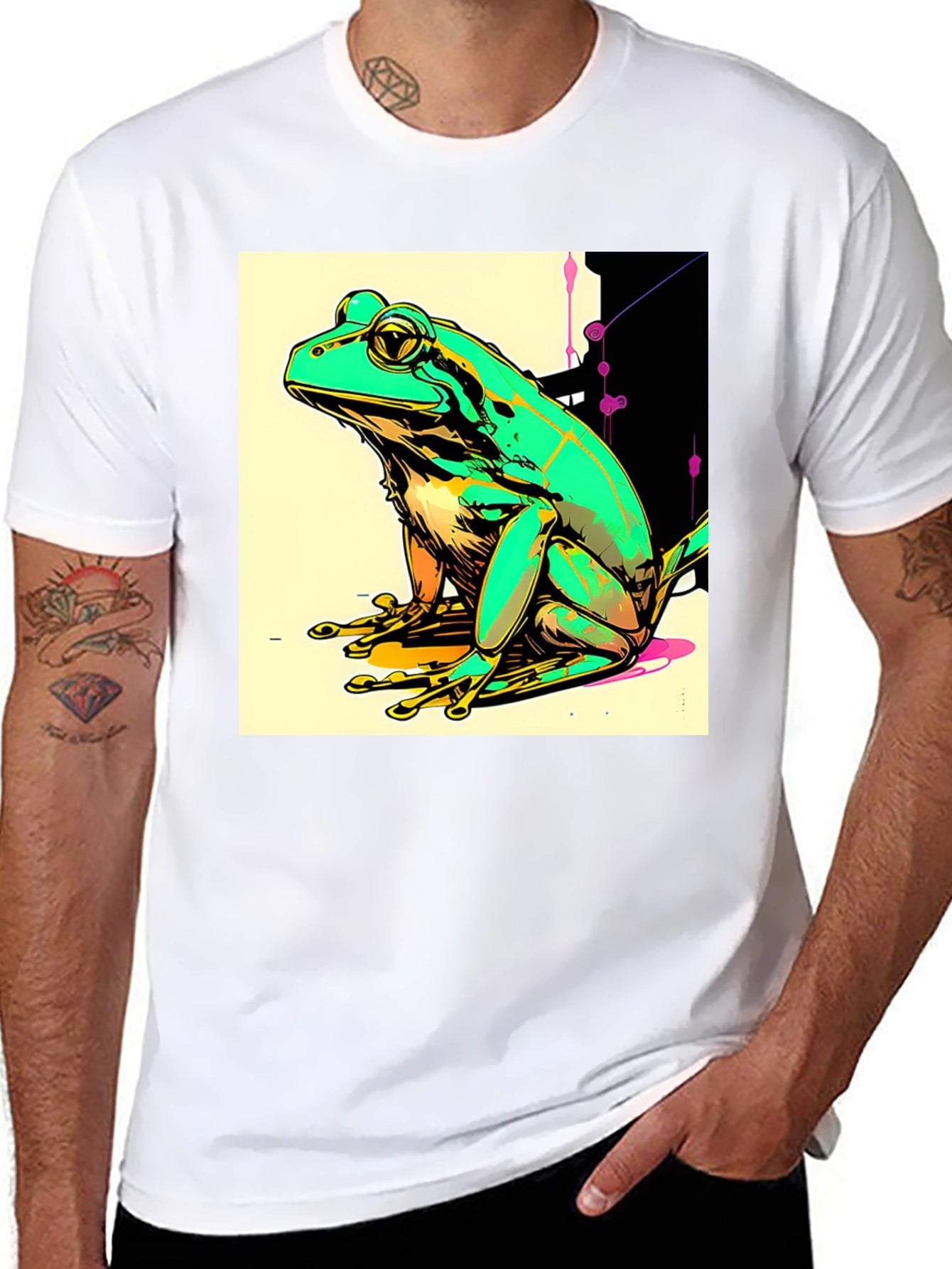Frog Graphic T-Shirt - Quirky Animal Tee
