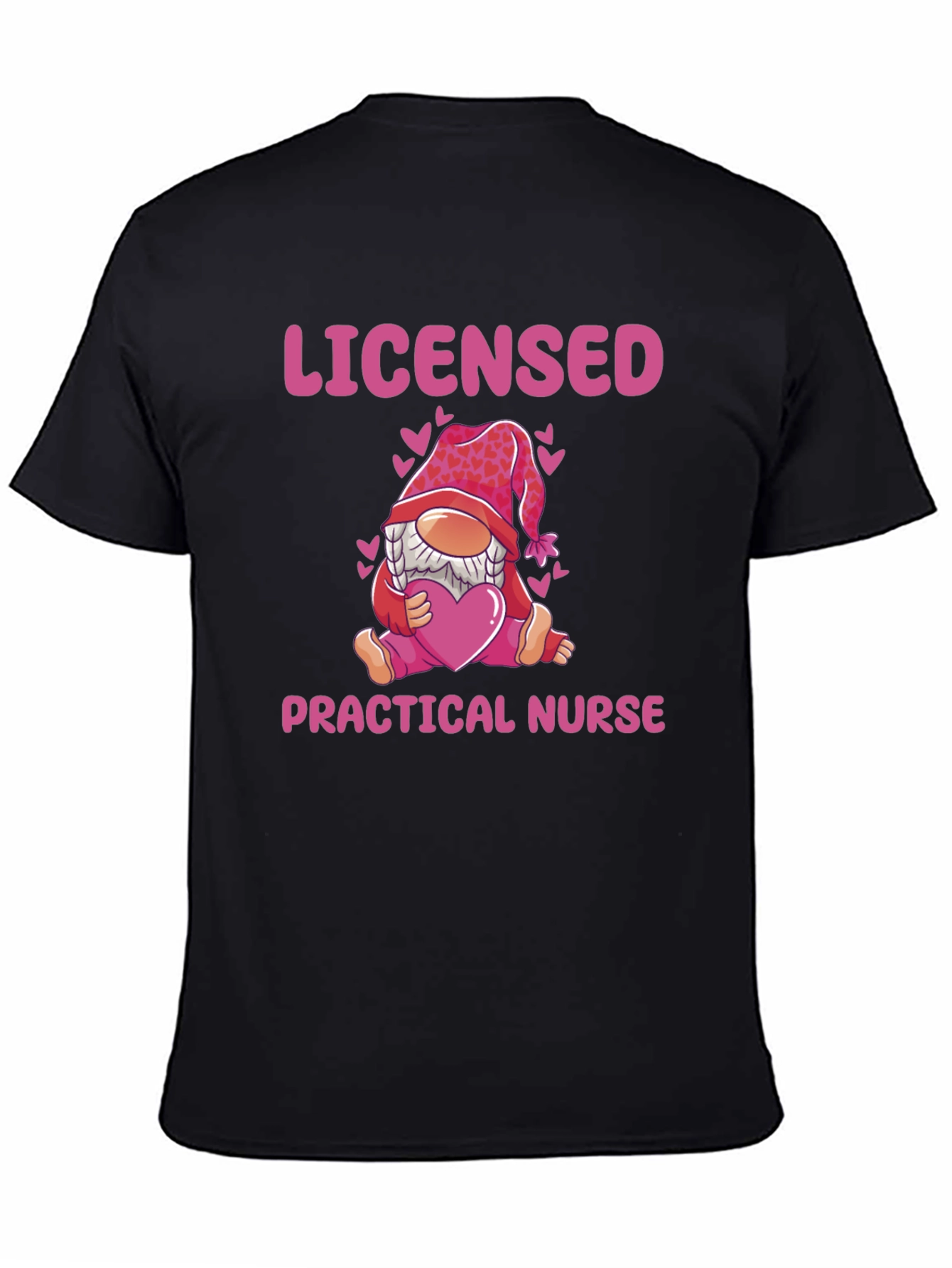 Licensed Practical Nurse Gnome Valentines Day T-Shirt