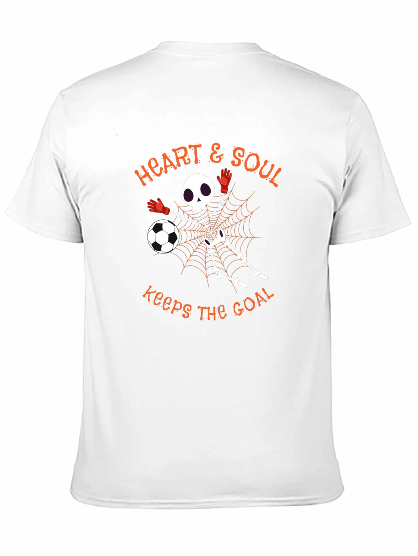 Heart & Soul Soccer Skeleton Graphic T-Shirt
