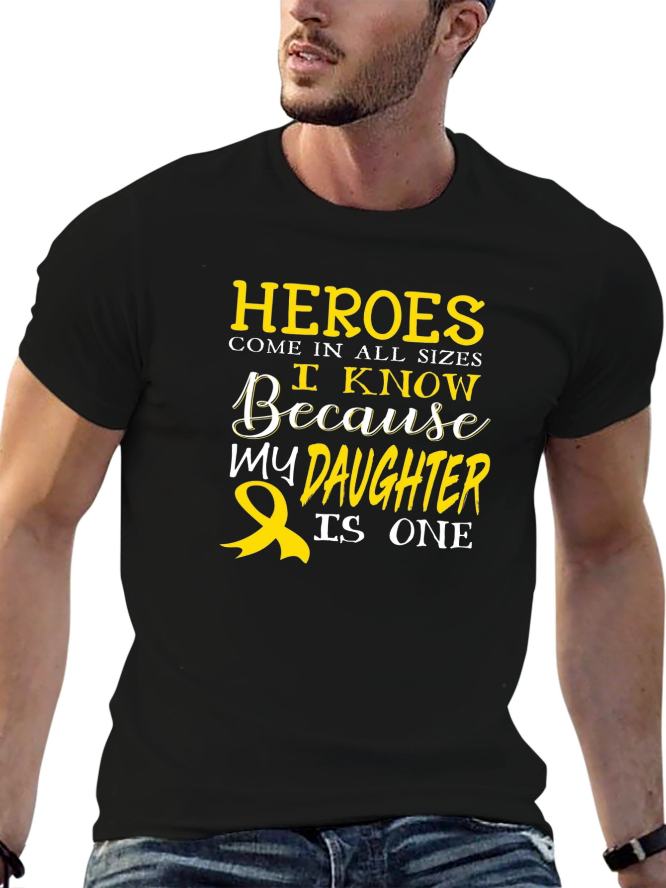 Heroes Daughter T-Shirt: Awareness Support Tee