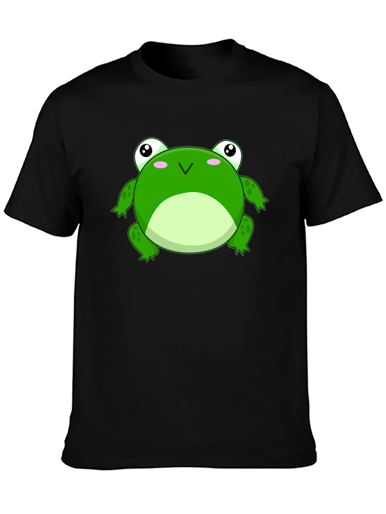 Frog Graphic Tee - Black Cotton T-Shirt
