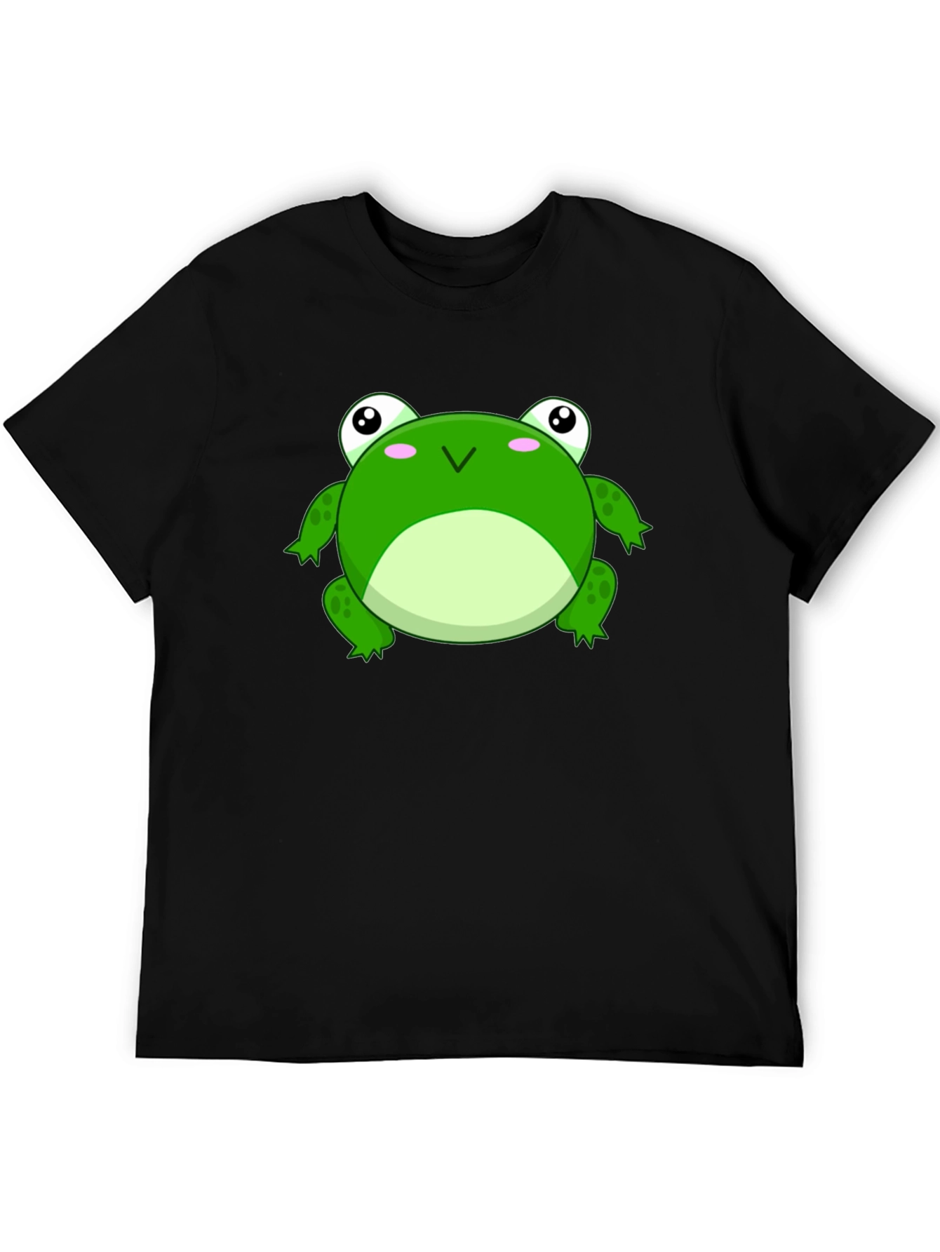 Frog Graphic Tee - Black Cotton T-Shirt